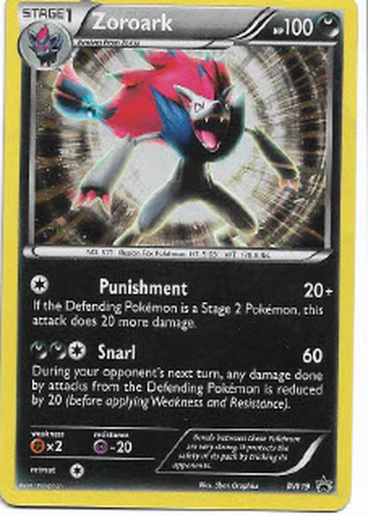 Pokemon Zoroark BW19 BW Promo Holo LP