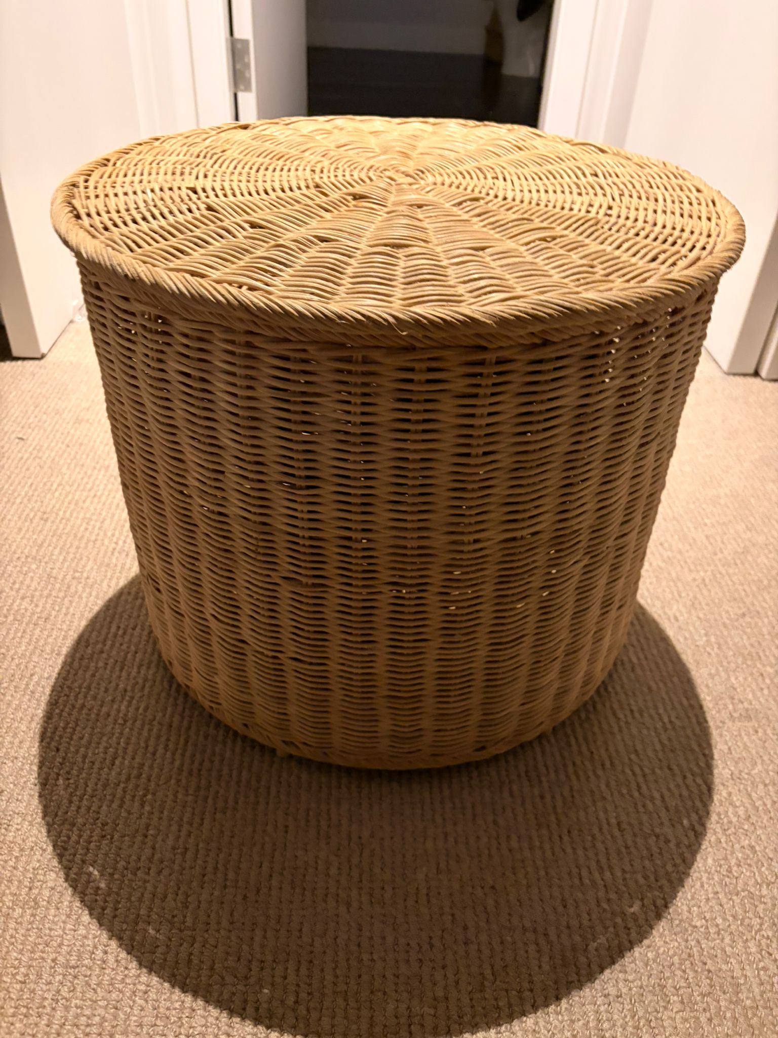 IKEA Woven Storage Basket w/ Lid - photo 2