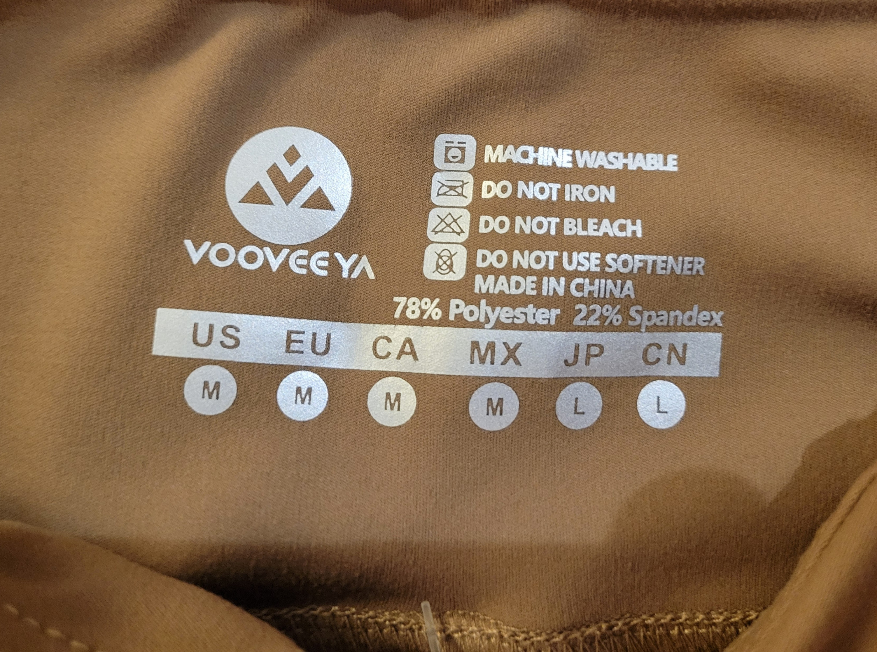 VOOVEEYA Beige Women's Leggings Bootleg Yoga Pants Flare (NEW) - photo 4
