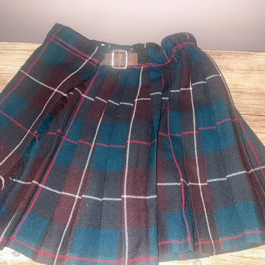 Girls 3 to 4 St Michael Plaid Tartan Klit  skirt