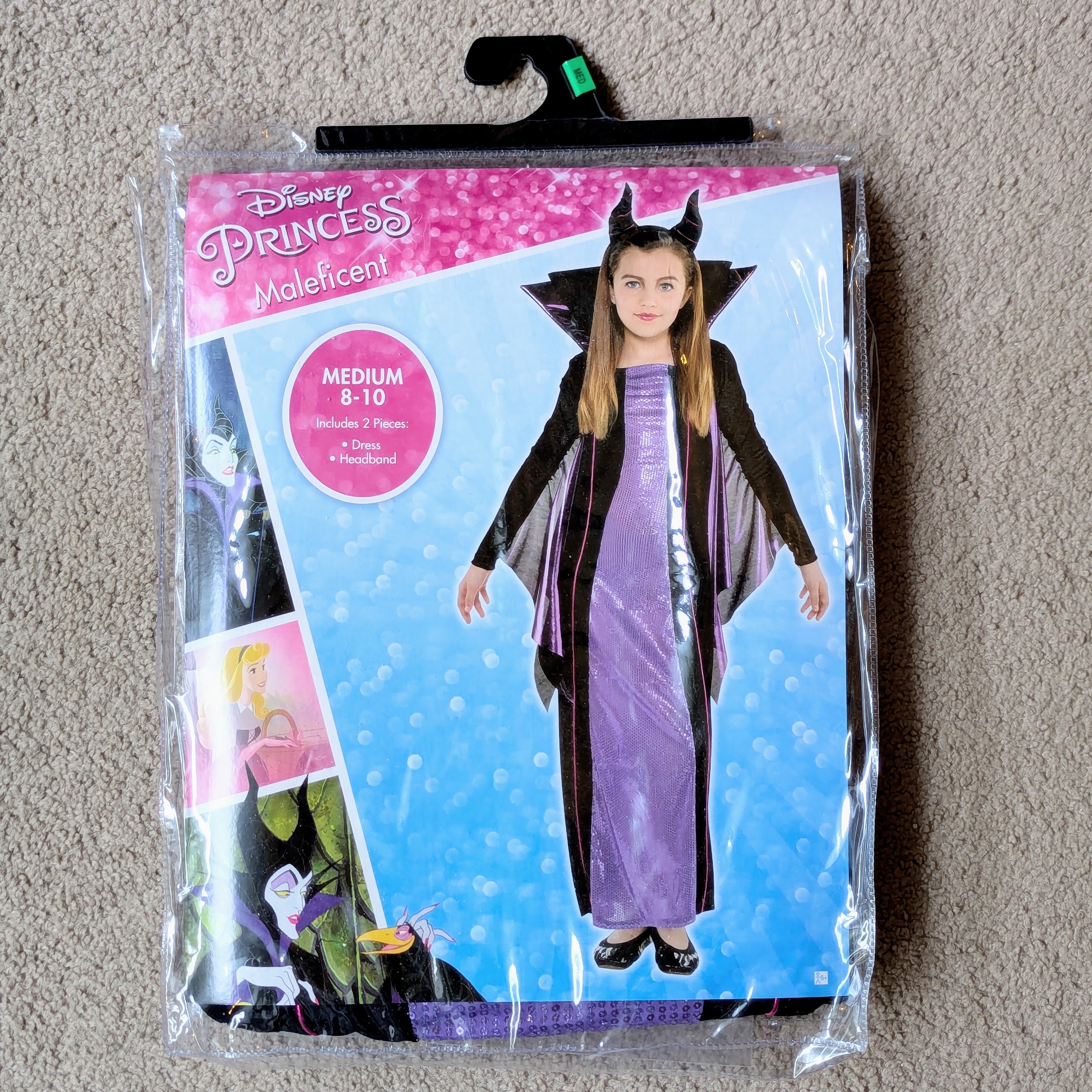 Disney Princess Maleficent Halloween Costume Medium 8-10