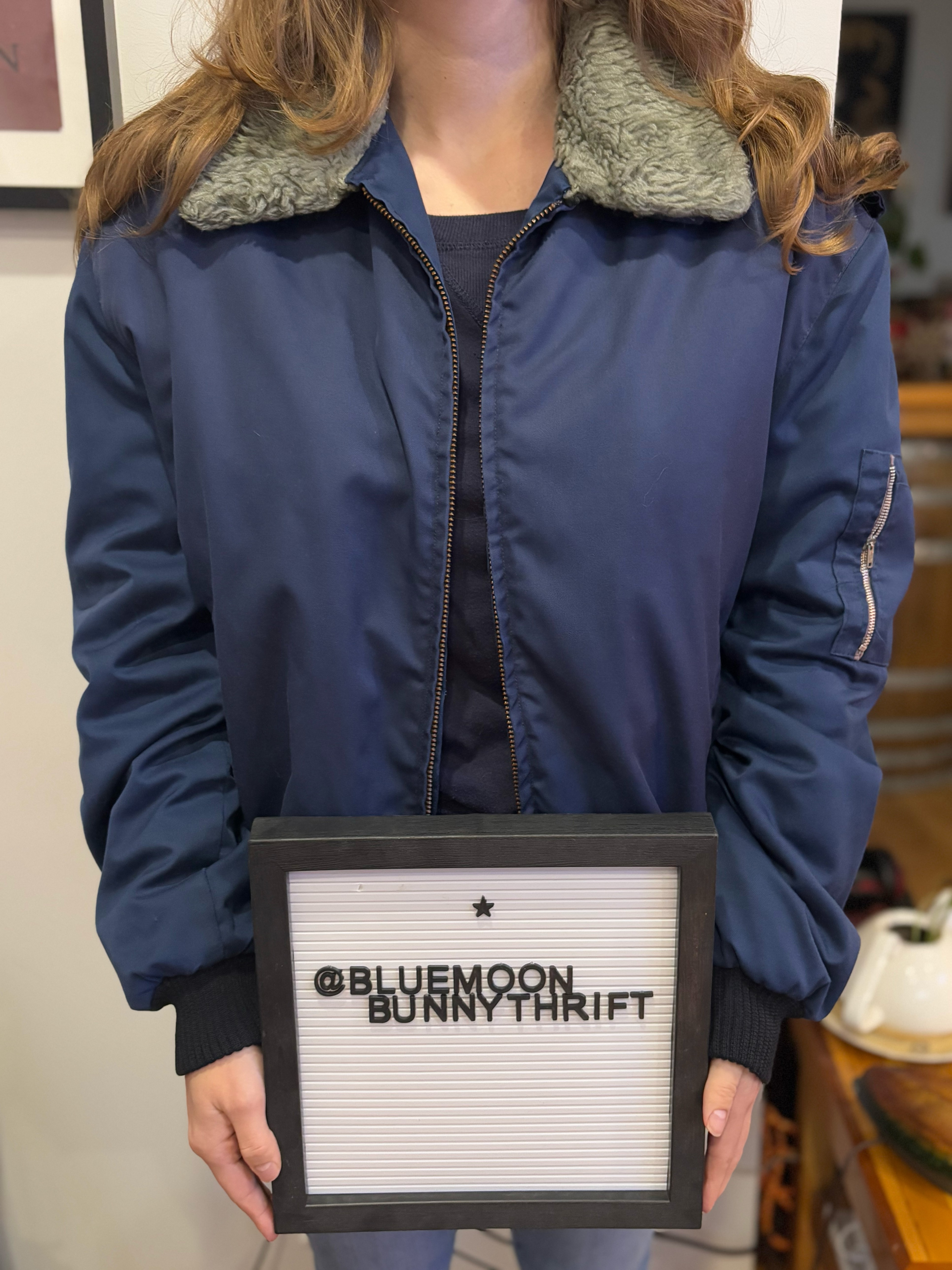 Vintage insulated bomber jacket