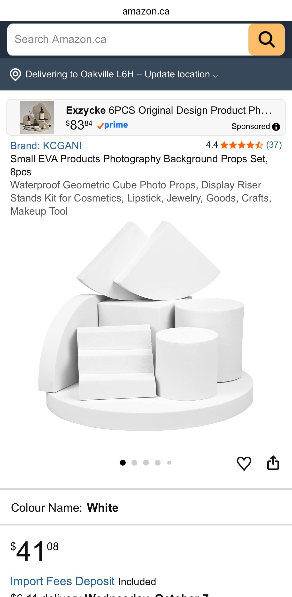 EVA Foam Product Photography Display Props Set - 8pcs - photo 5