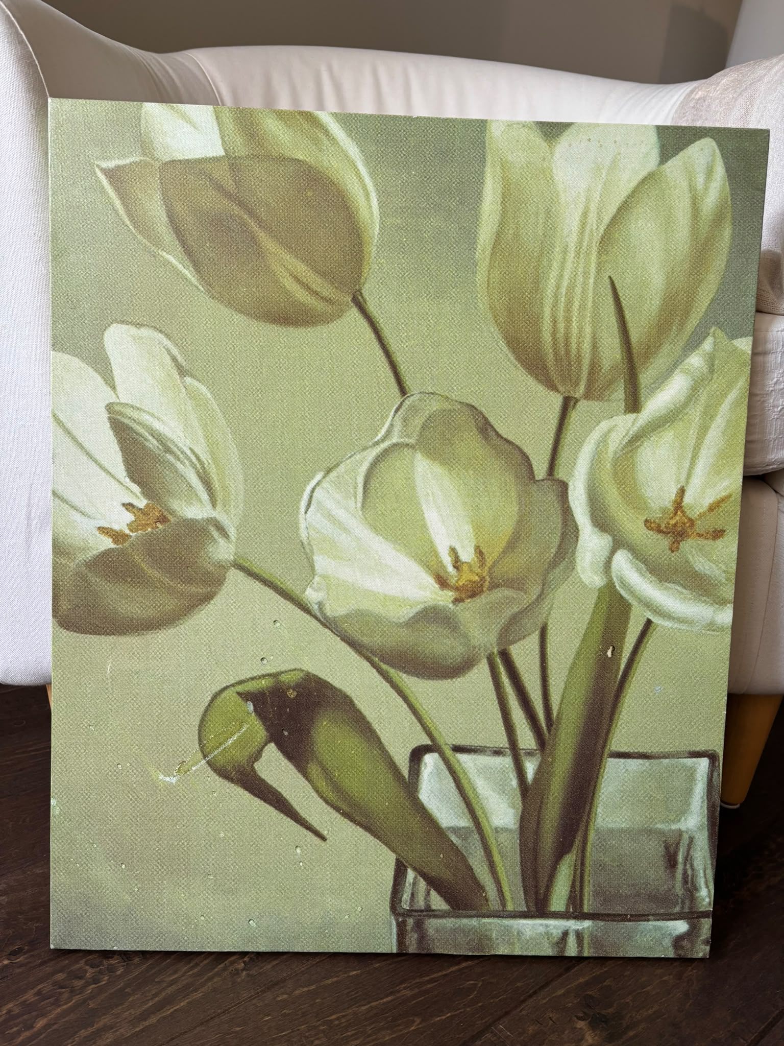 Canvas Art of Tulips