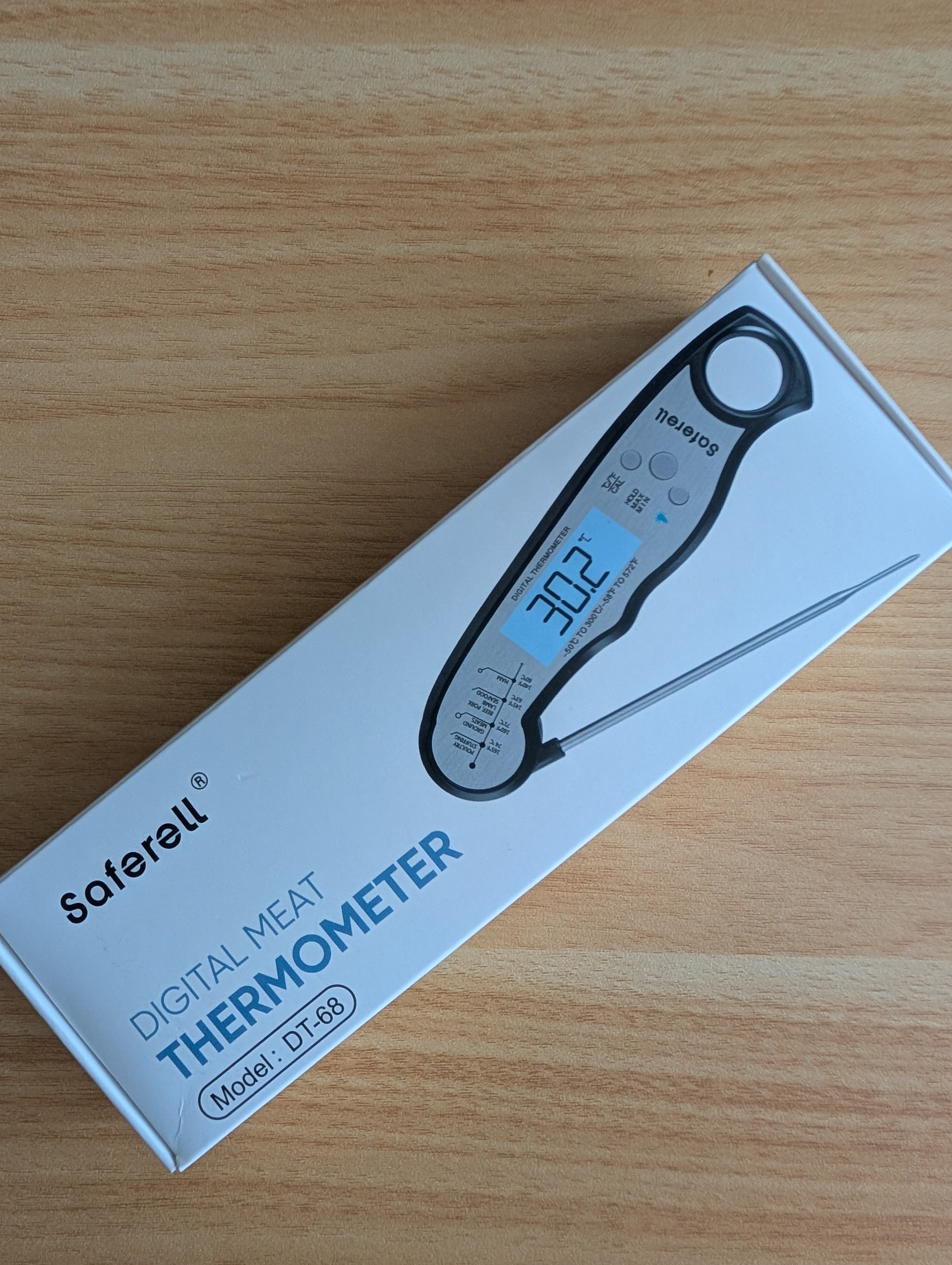 Saferell DT-68 Digital Meat Thermometer - Brand New