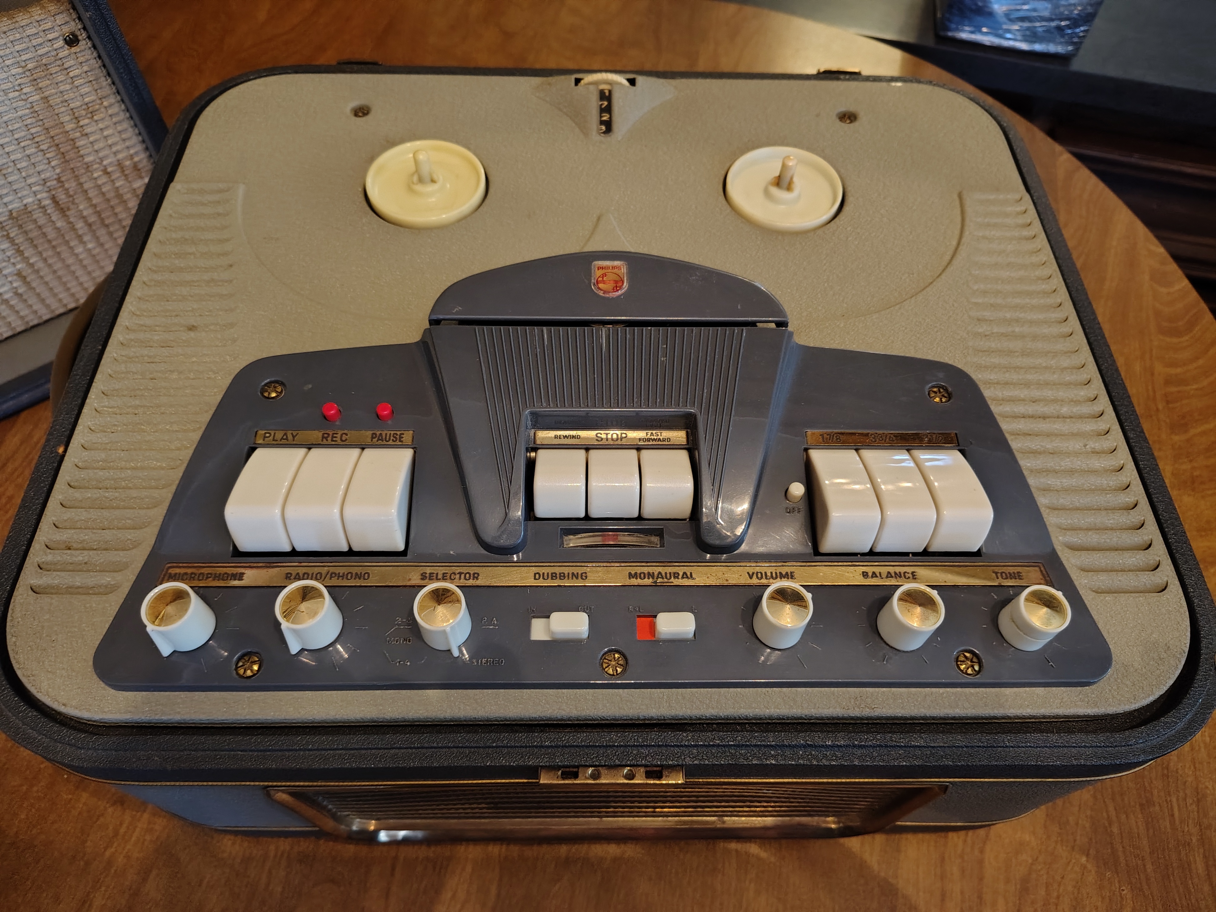 Vintage Phillips EL 3536 4-Track Reel To Reel - photo 2