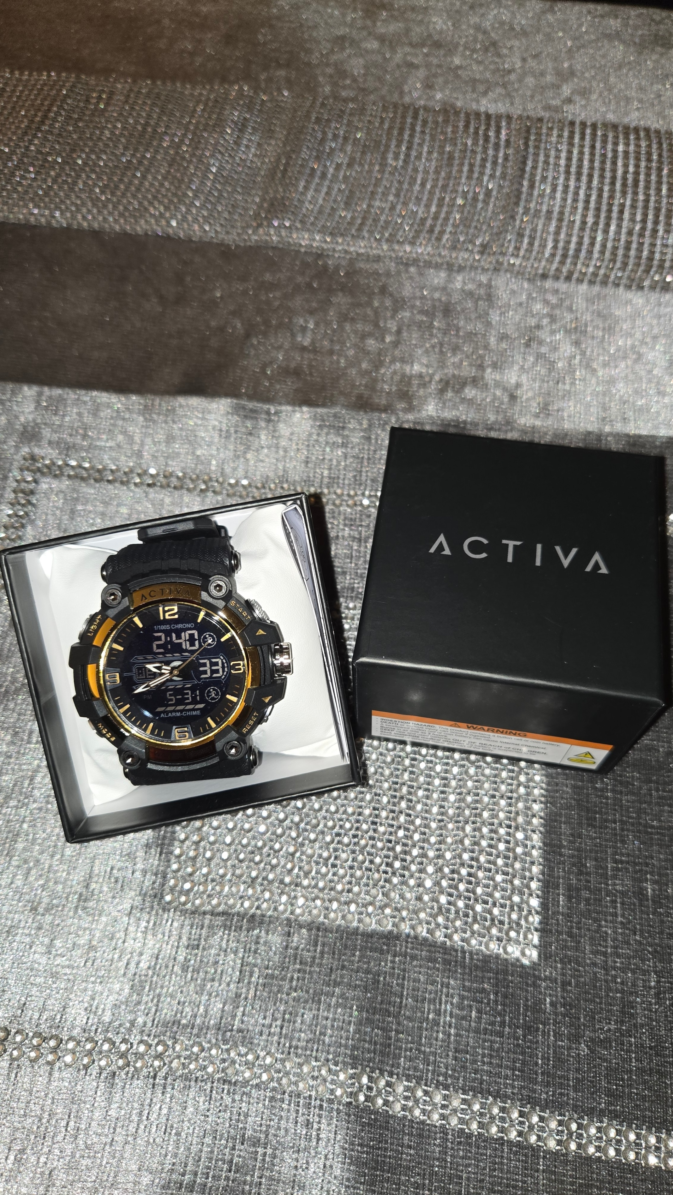 Activa Ardus X Invicta Digital Men's Watch - 58mm, Black
