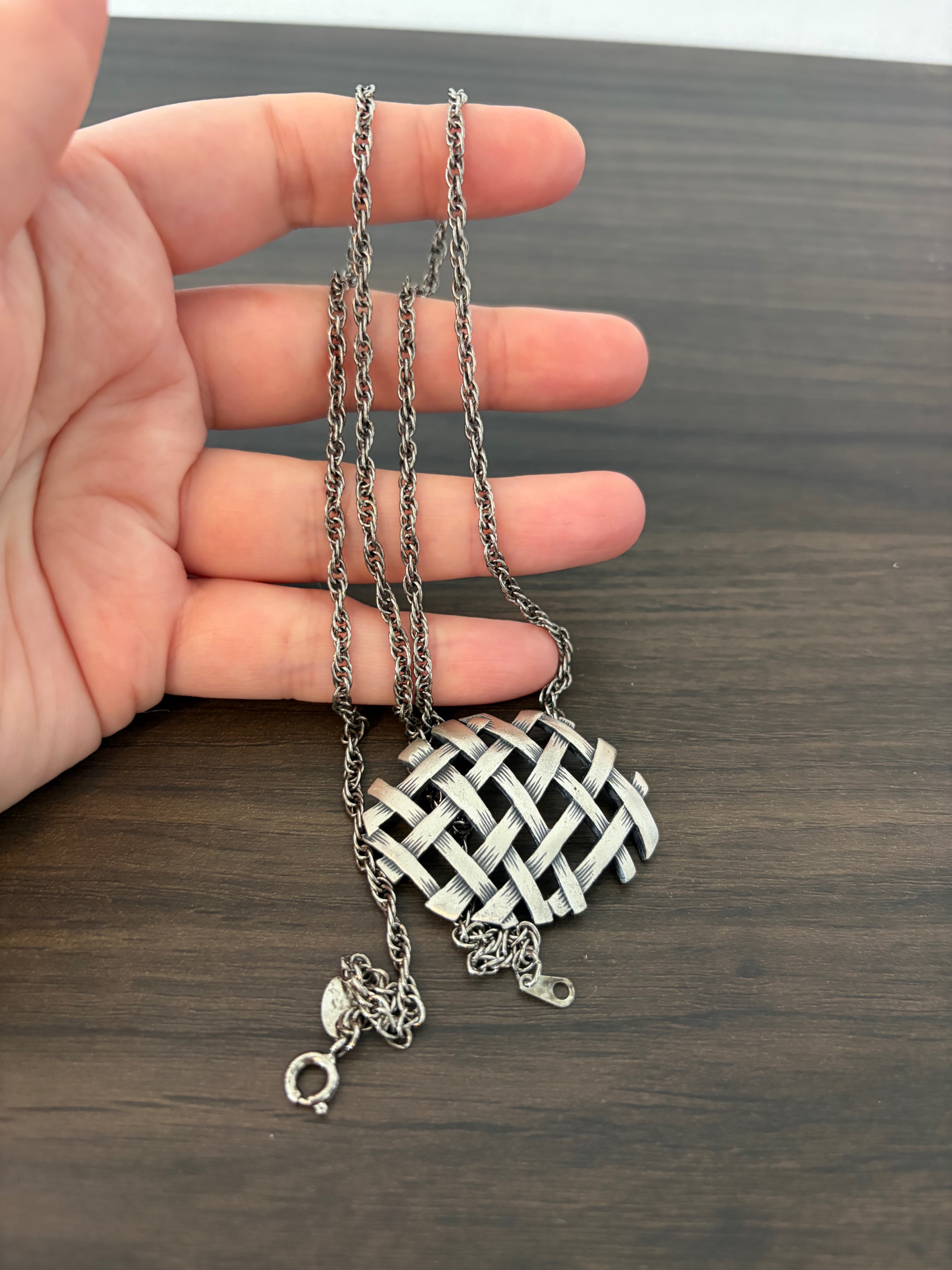 Citation Silver-Tone Pendant Necklace 24" - photo 4