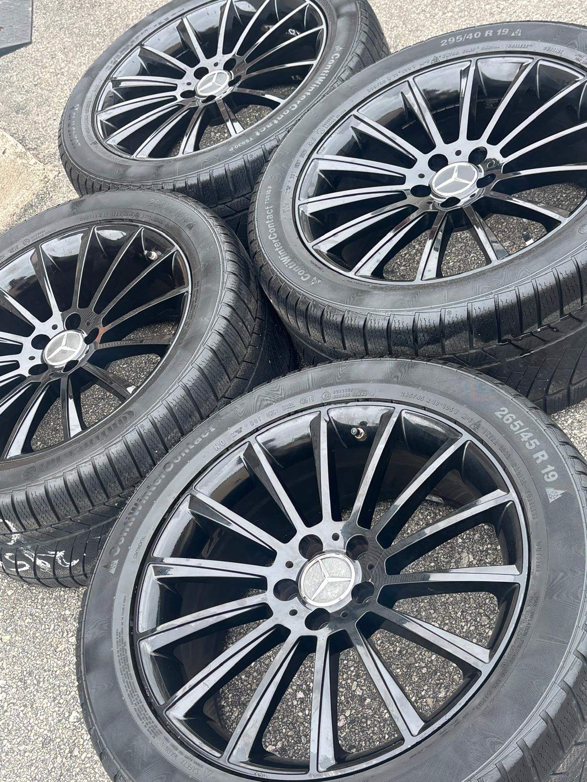 19"Merc S Class/CL staggeredAMG reps(5x112)+Continental Snows