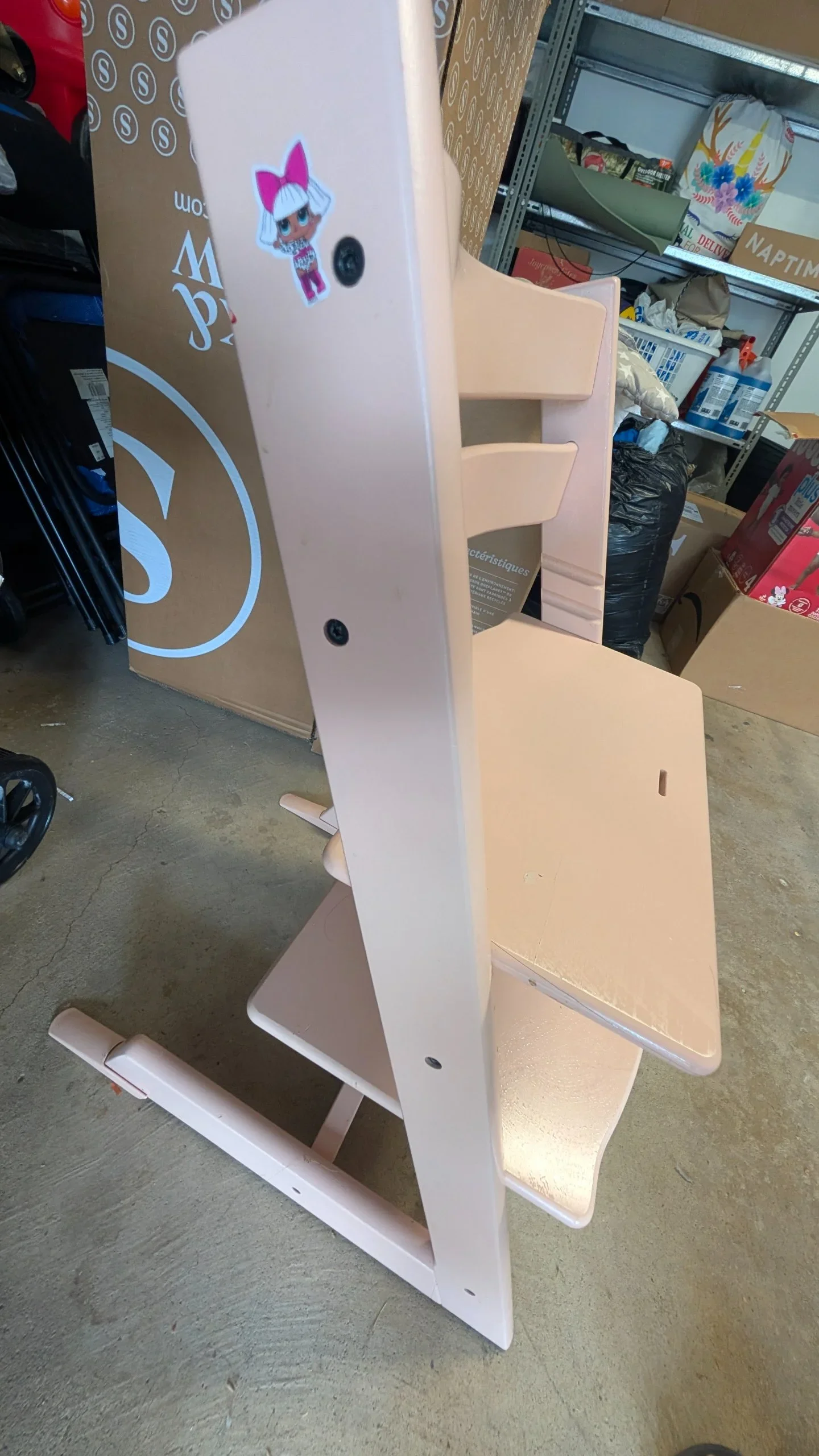 Stoke Trip Trap Adjustable Wooden Baby High Chair in Pink - photo 3