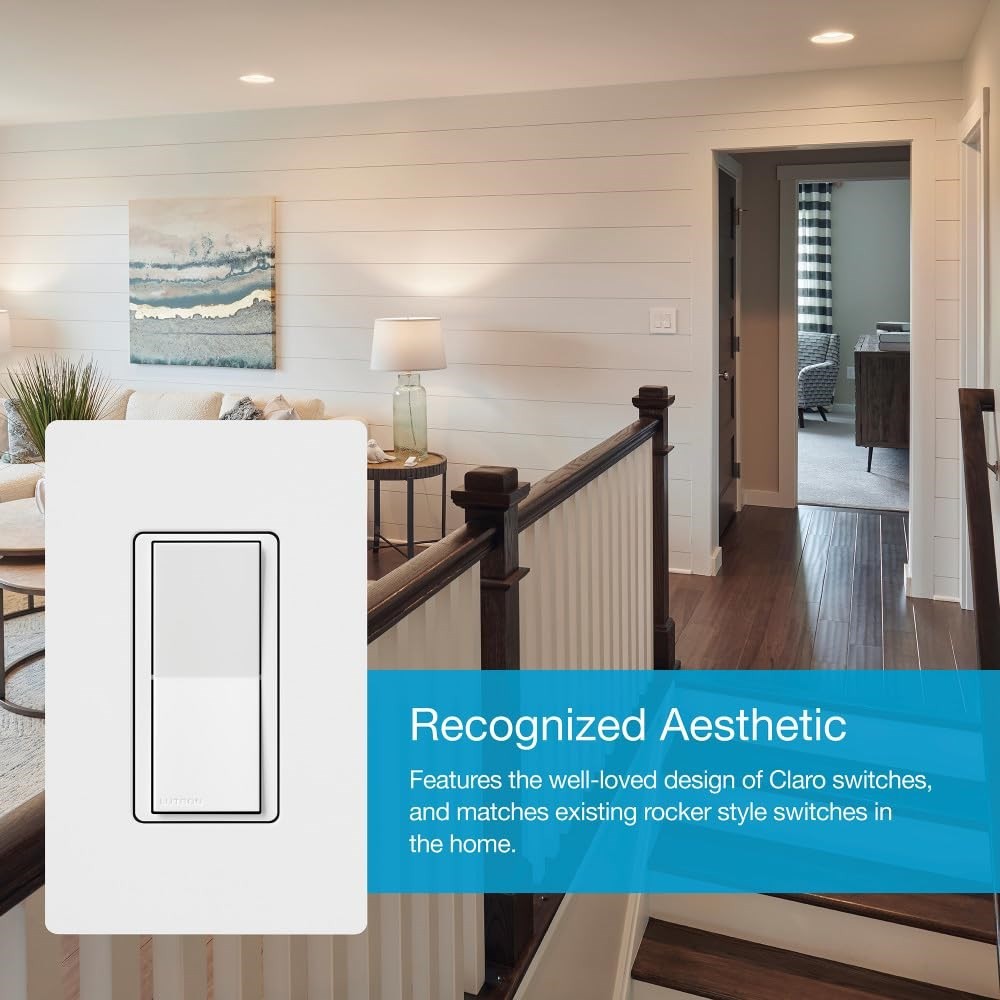 Lutron Caseta Claro Smart Accessory Switch – 3-Way - photo 4