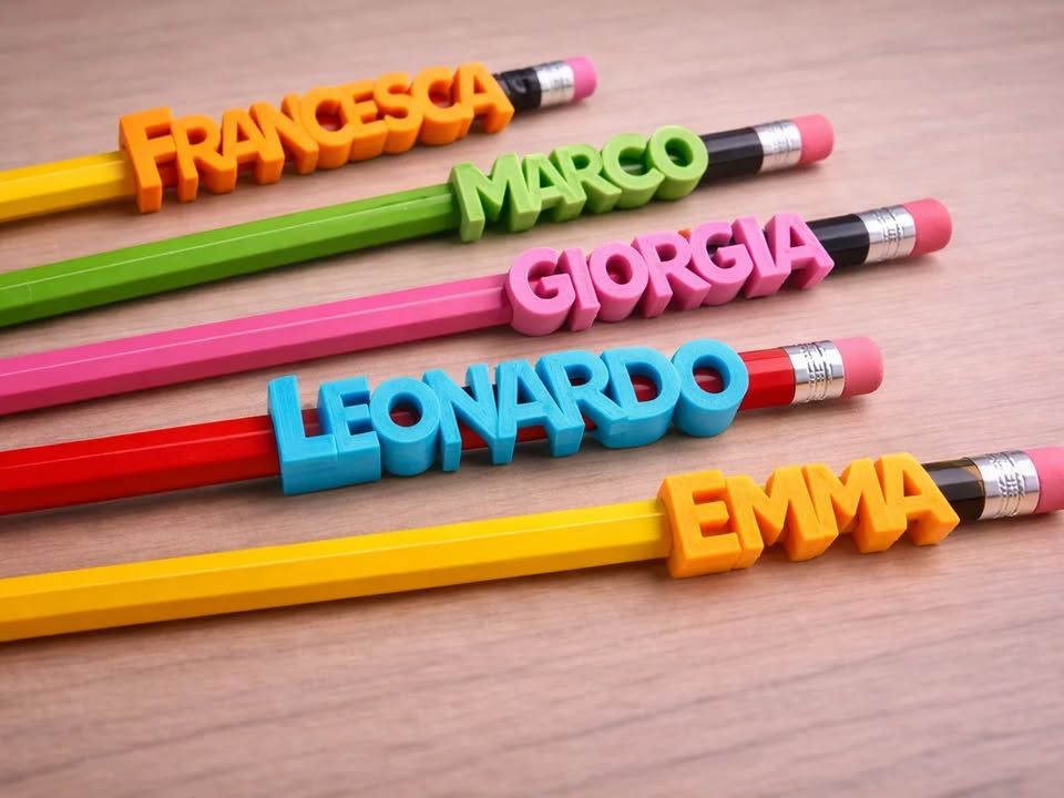 Customizable pencil slide-on name for kids, teens and adults - photo 2