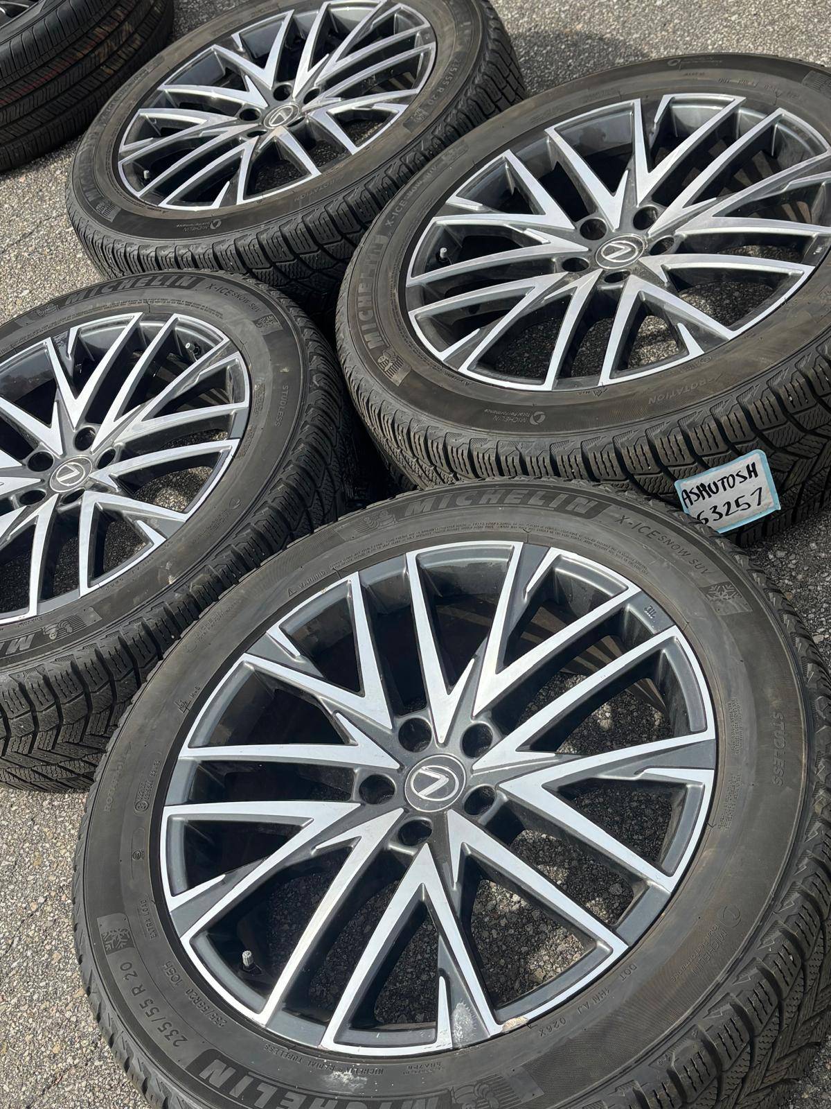 OEM 20”Lexus RX(5x114)+235/55/R20 Michelin snows+TPMS - photo 3