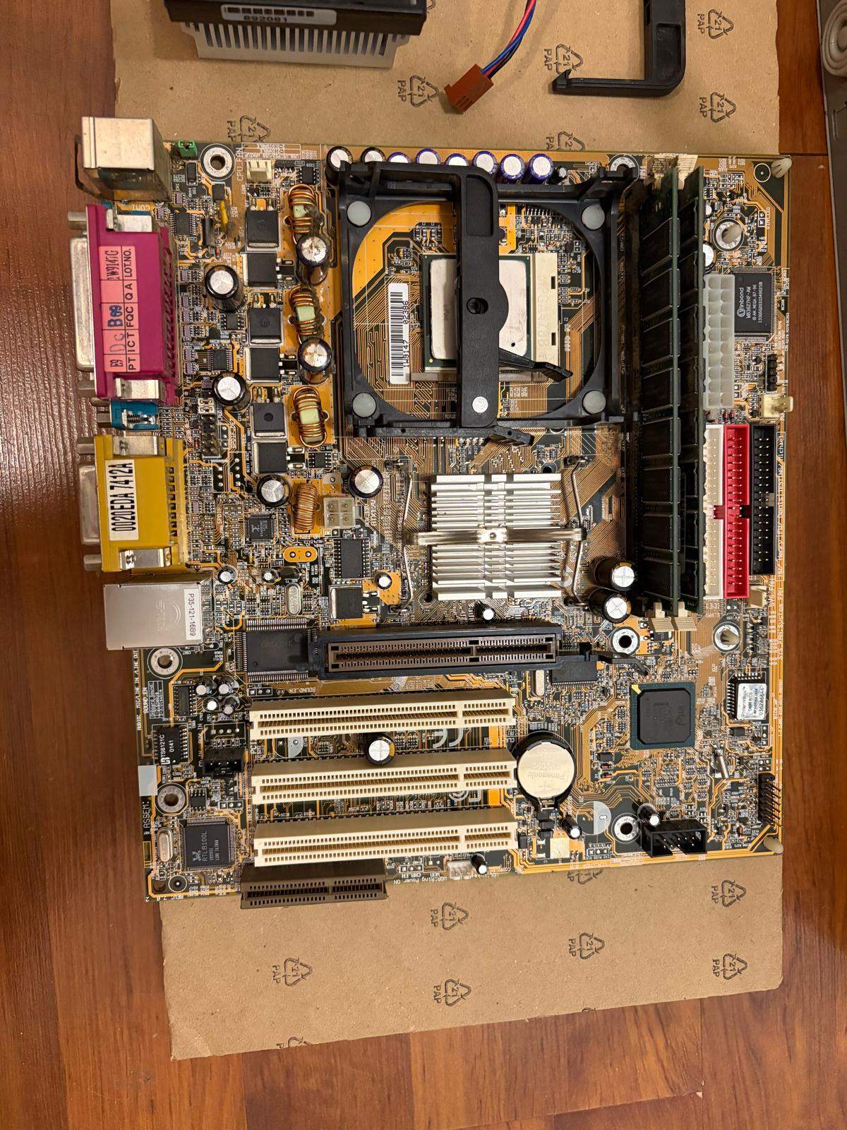 AS-IS (CPU + SD RAM [PC133] + Motherboard  +CPU Fan) - photo 3