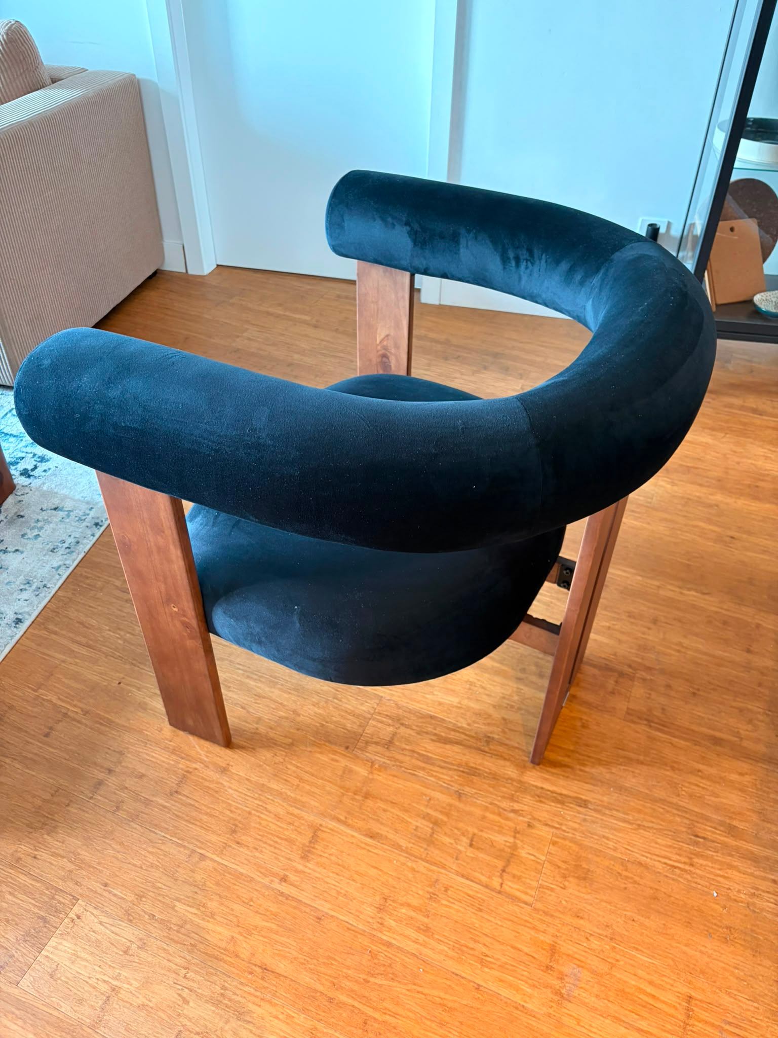 Rove Concepts Tola Lounge Chair - Black Velvet - photo 4