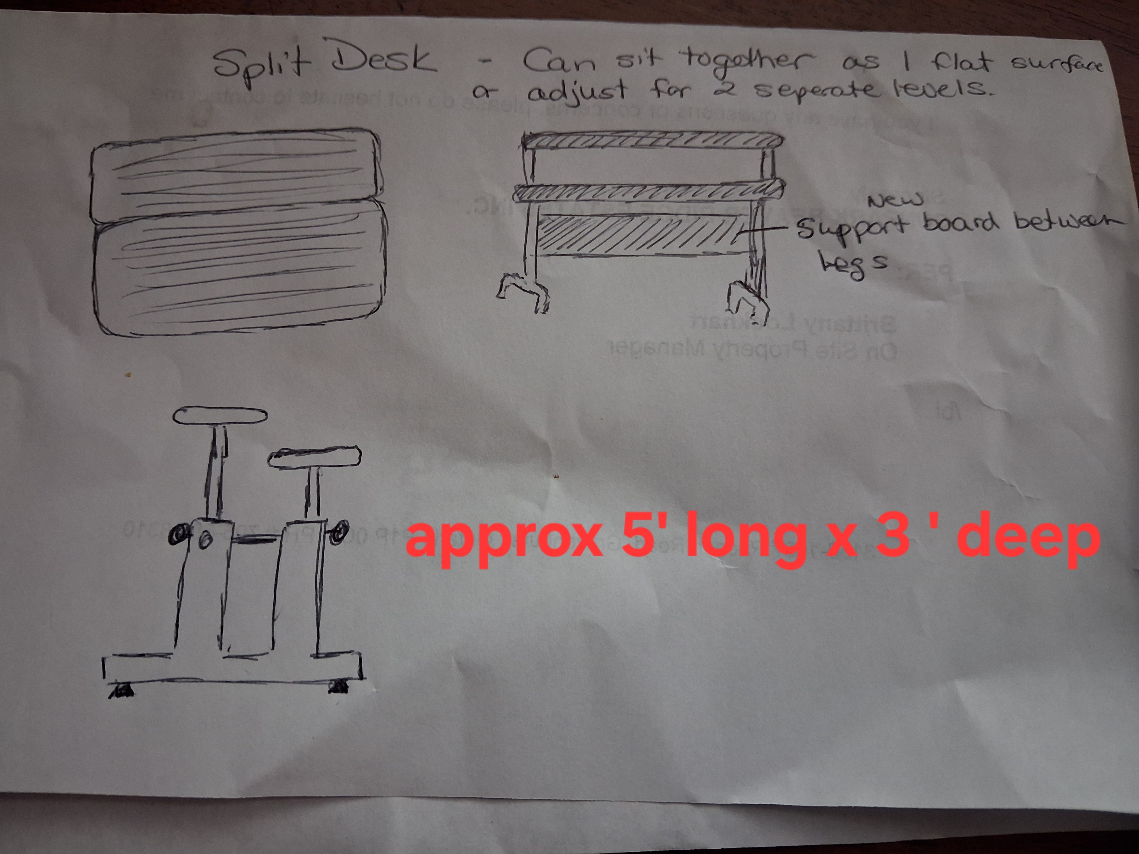 Student/Craft Desk - Adj Levels - photo 2