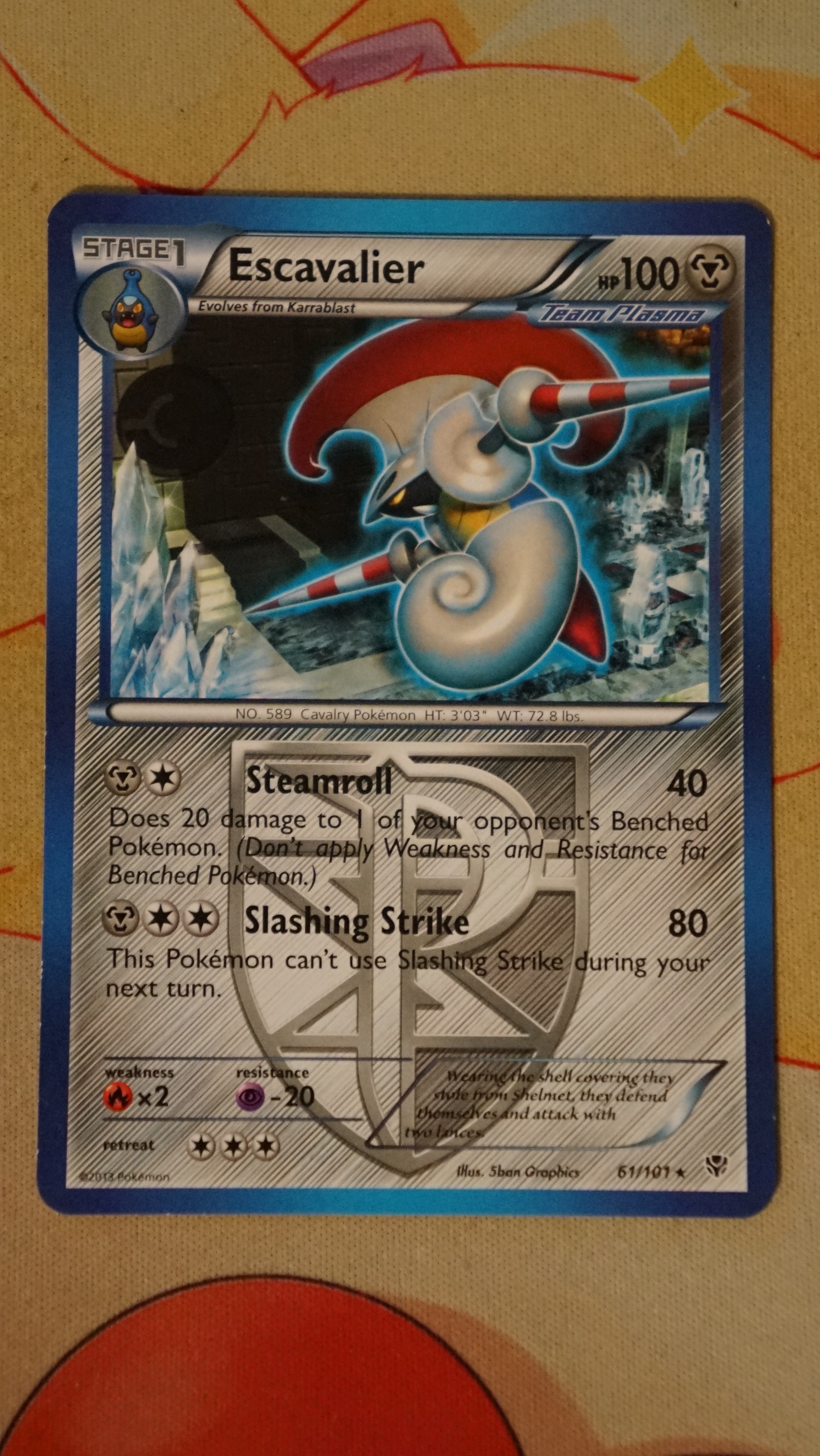 Pokemon Escavalier 61/101 Plasma Blast NM - photo 3