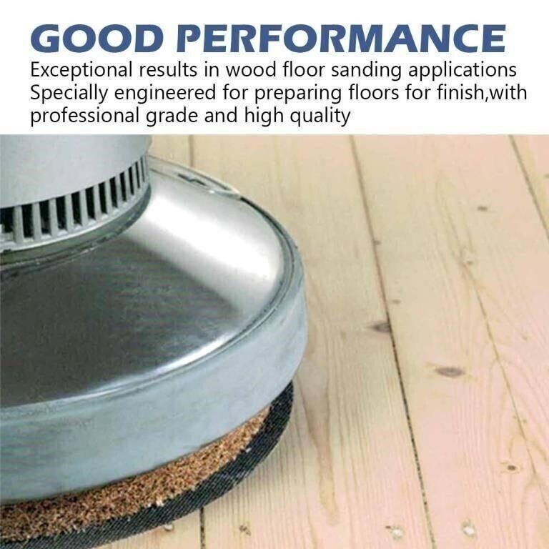 New HUALIUCHE 17" Floor Sanding Screen Discs (10 Pack, 180 Grit) - photo 4