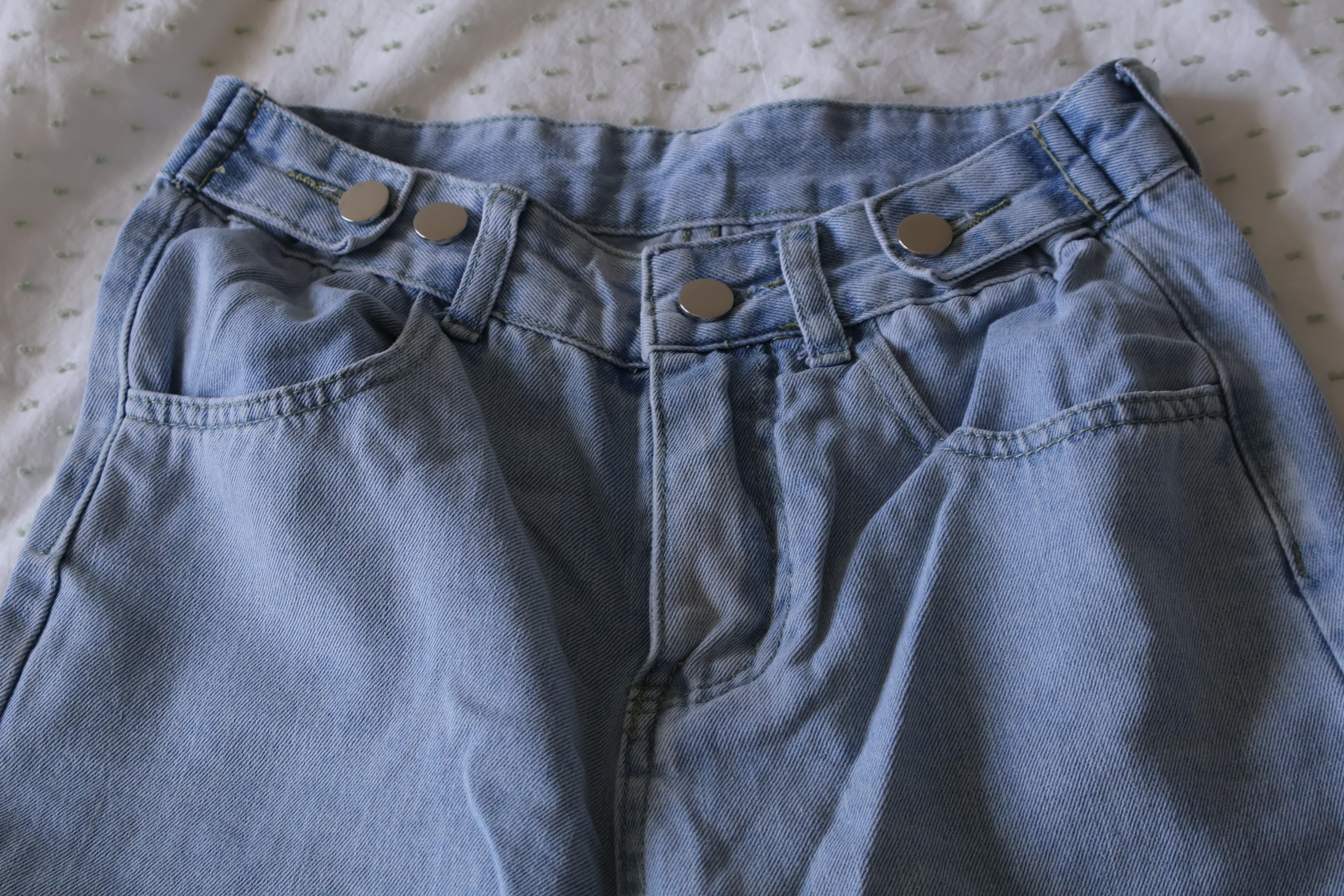 Light wash jeans