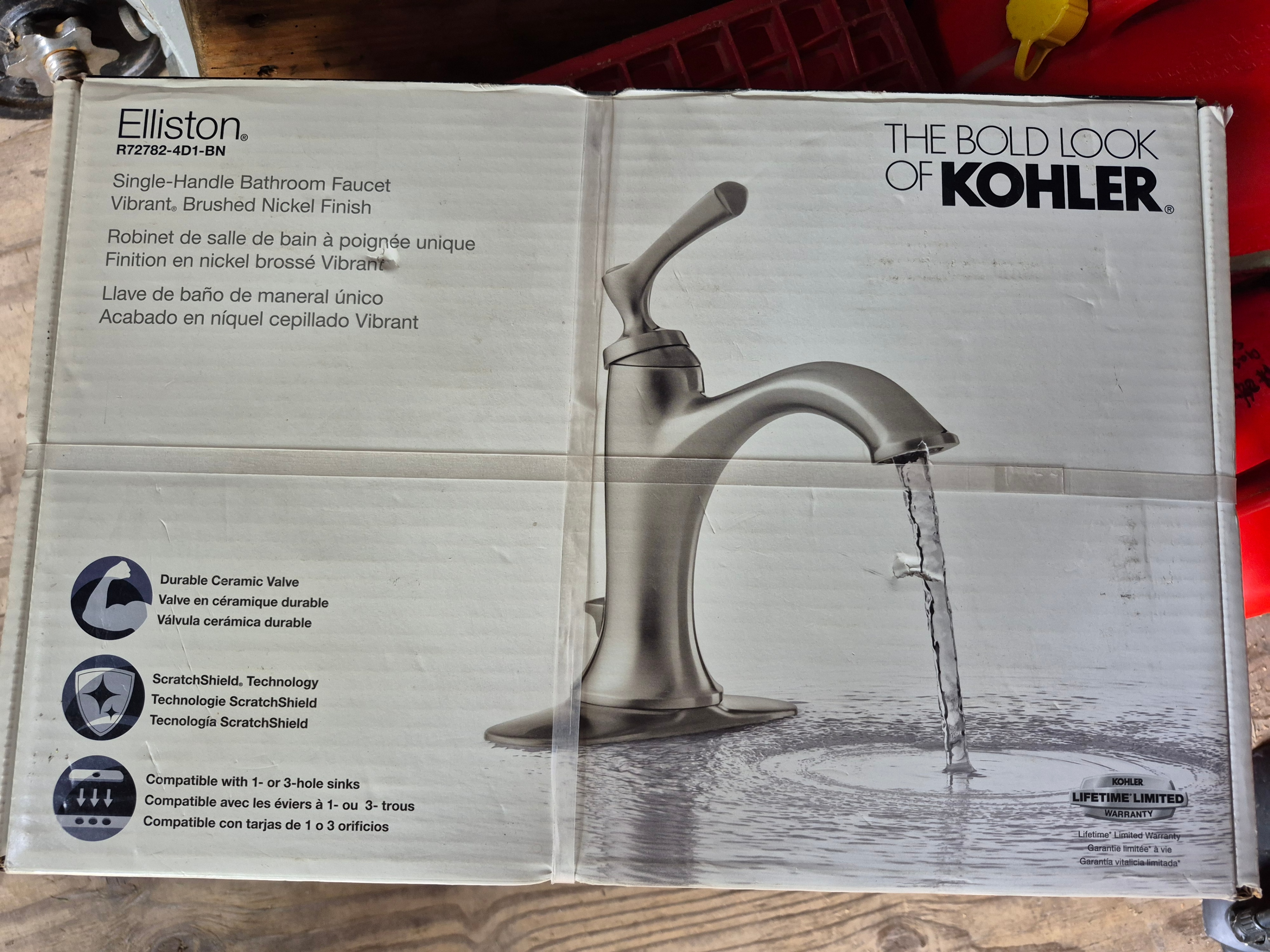 Kohler Elliston Single Handle Bathroom Sink Faucet Brand New