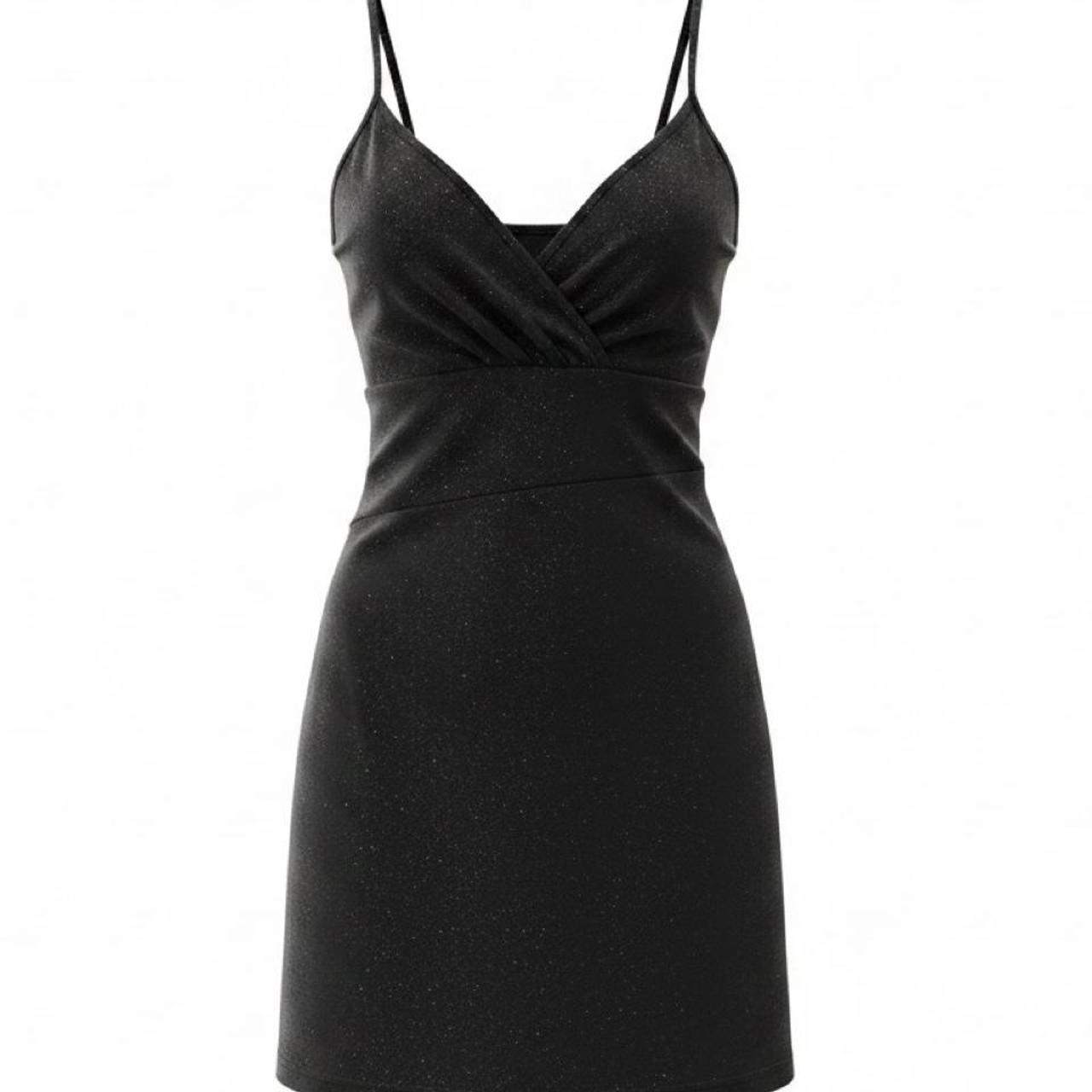 Black Glitter Mini Dress – Size 3 – Brand New - photo 2