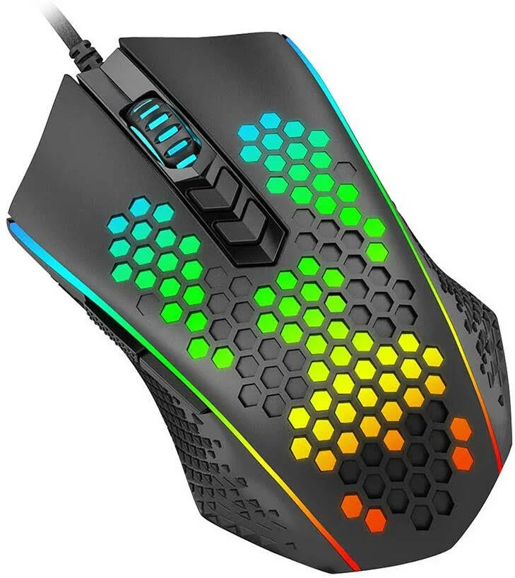 NEW Redragon Memeanlion M809-K Honeycomb RGB Wired Gaming Mouse
