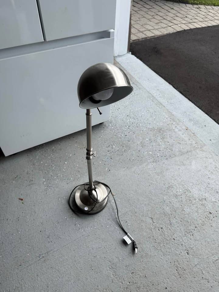 Brushed Nickel Adjustable Desk Lamp