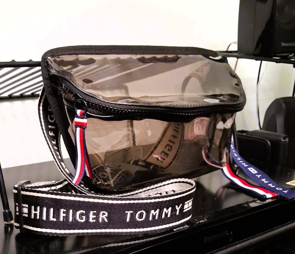 New Tommy Hilfiger Clear Concert Stadium Crossbody Belt Bag