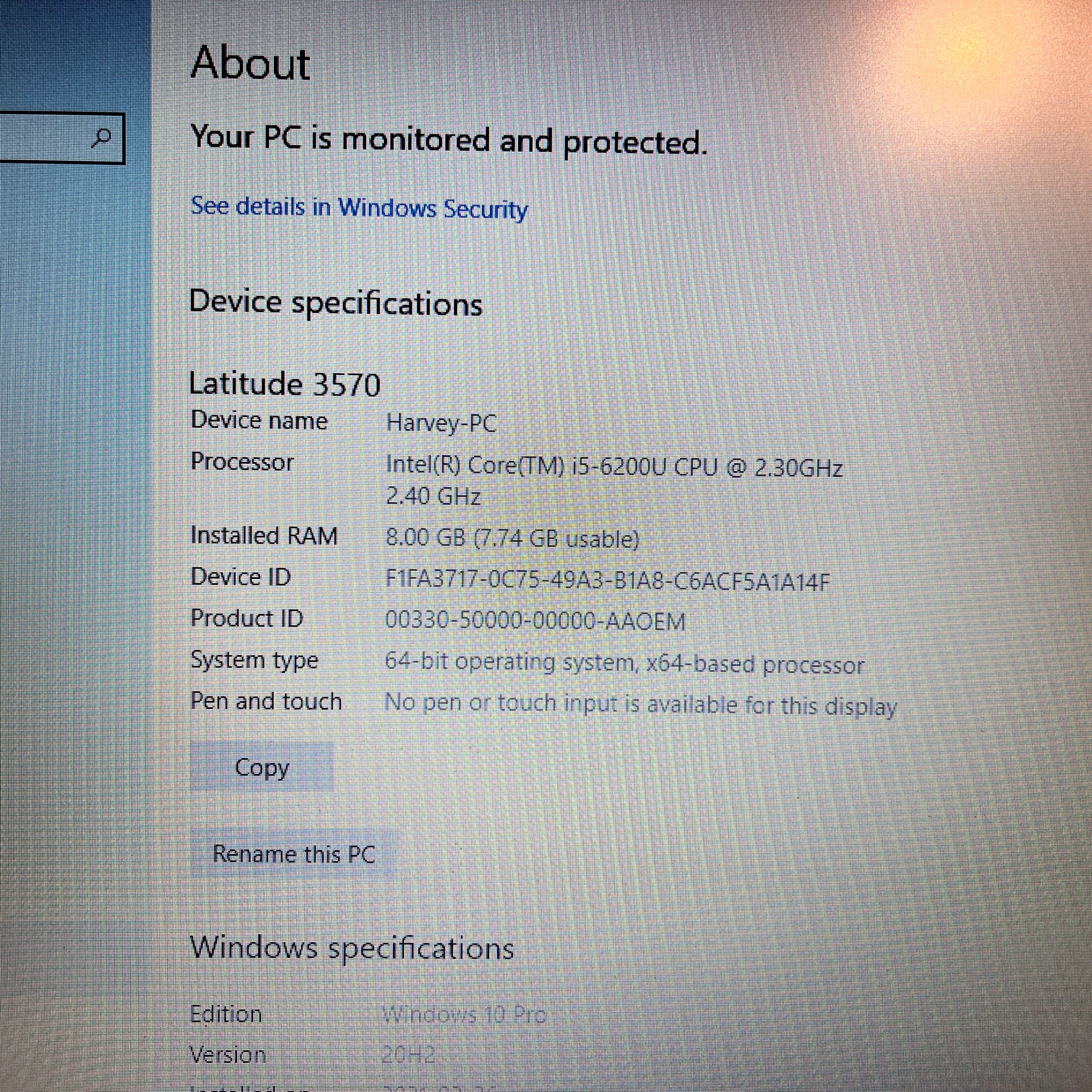Dell Latitude 3570 — Core i5, 8GB RAM, Windows 10 Pro - photo 2