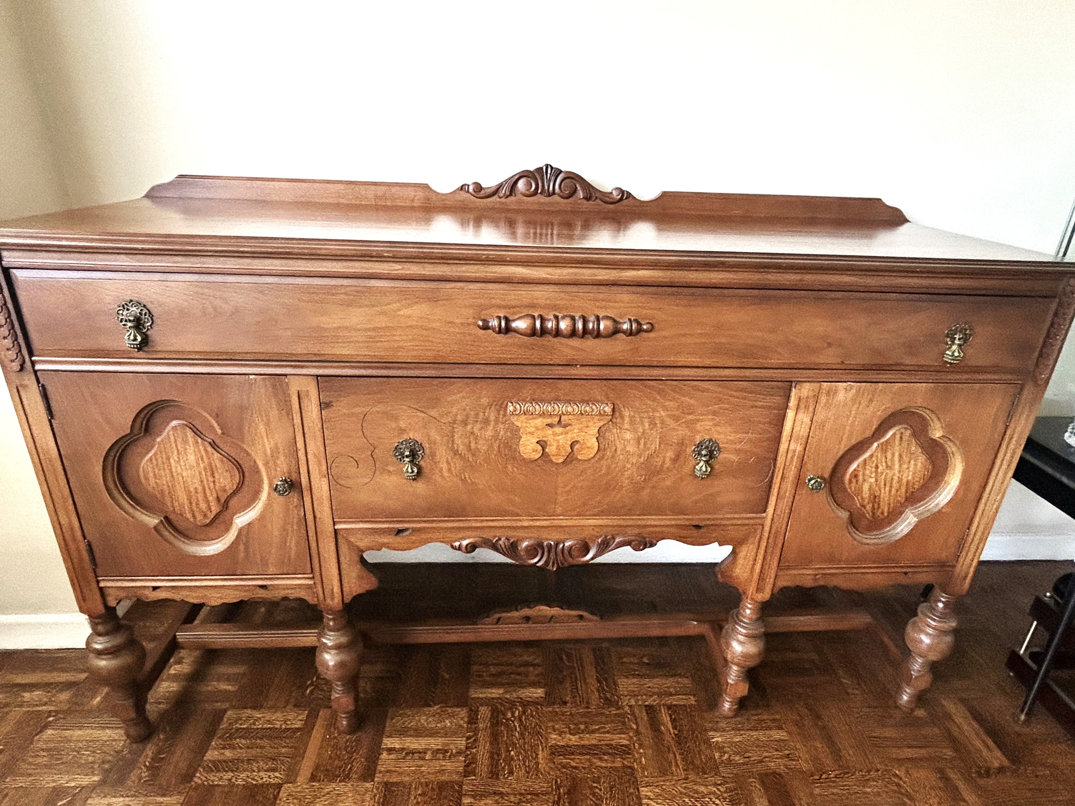 Vintage Solid Wood Buffet Sideboard