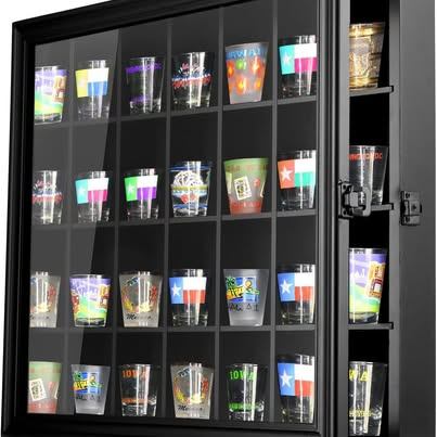 Studio Decor Shot Glass Display Case