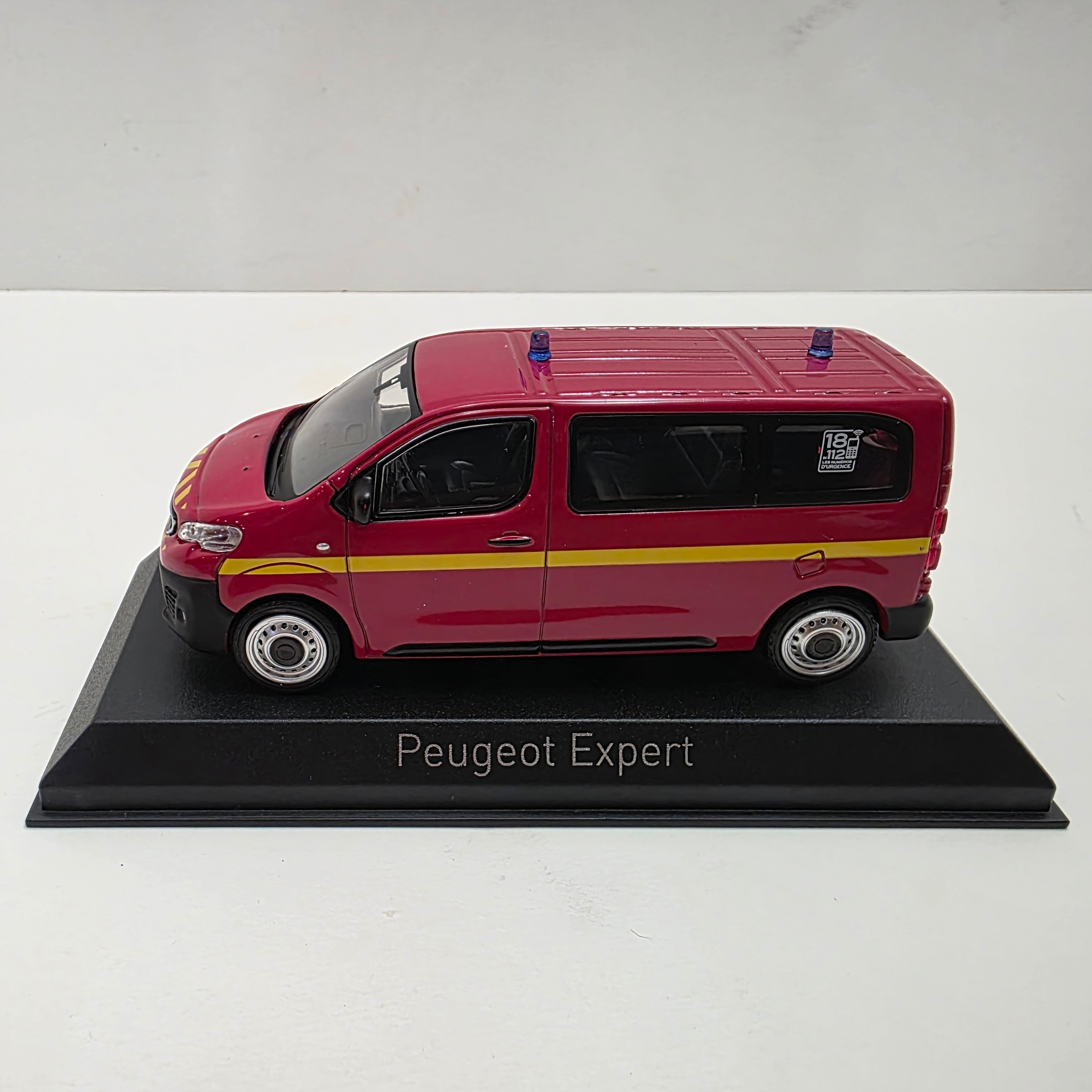 Peugeot Expert Pompiers Fire Department Norev Die-Cast Car 1:43