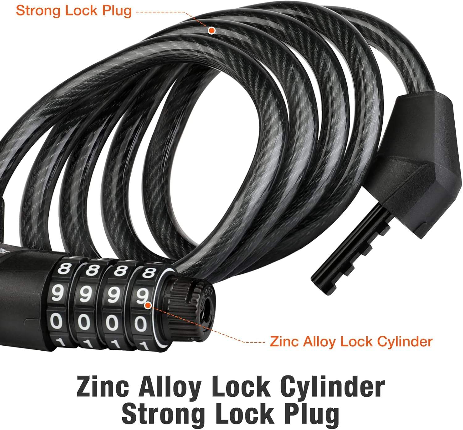 Brand New Bike Cable Combination Lock / Bike Lock - photo 5