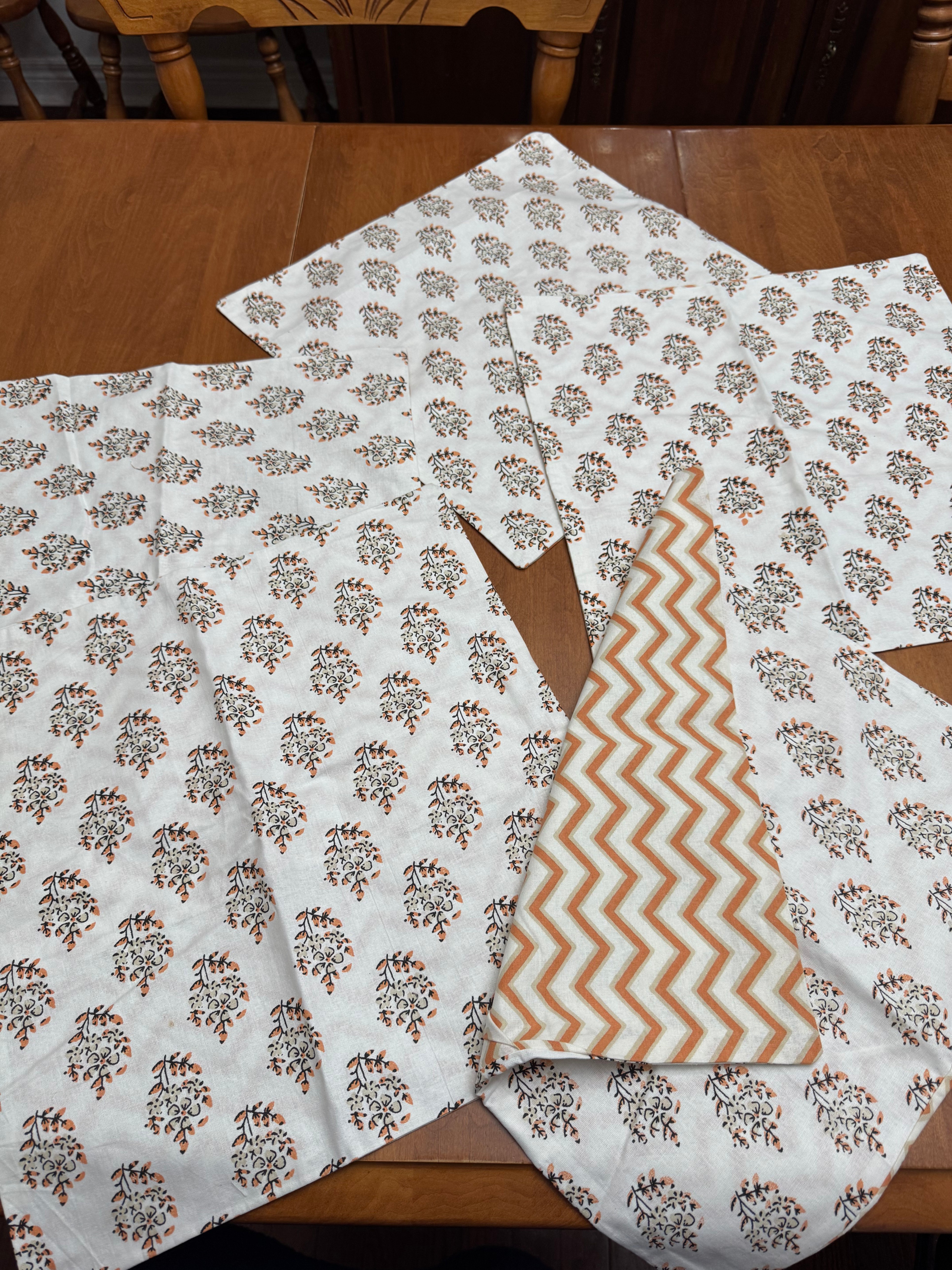 Set of 5 • New Cotton Reversible Cushion Covers • Steal Deal! - photo 5