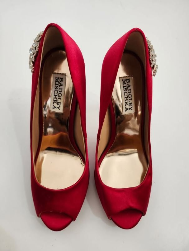 Sandals Badgley Mischka High Heels Size 6.5 - photo 4