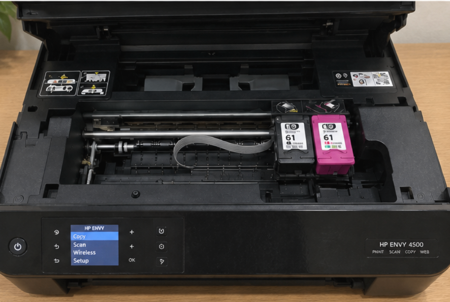 HP Envy 4500 All-in-One Printer - Has some ink! - photo 4