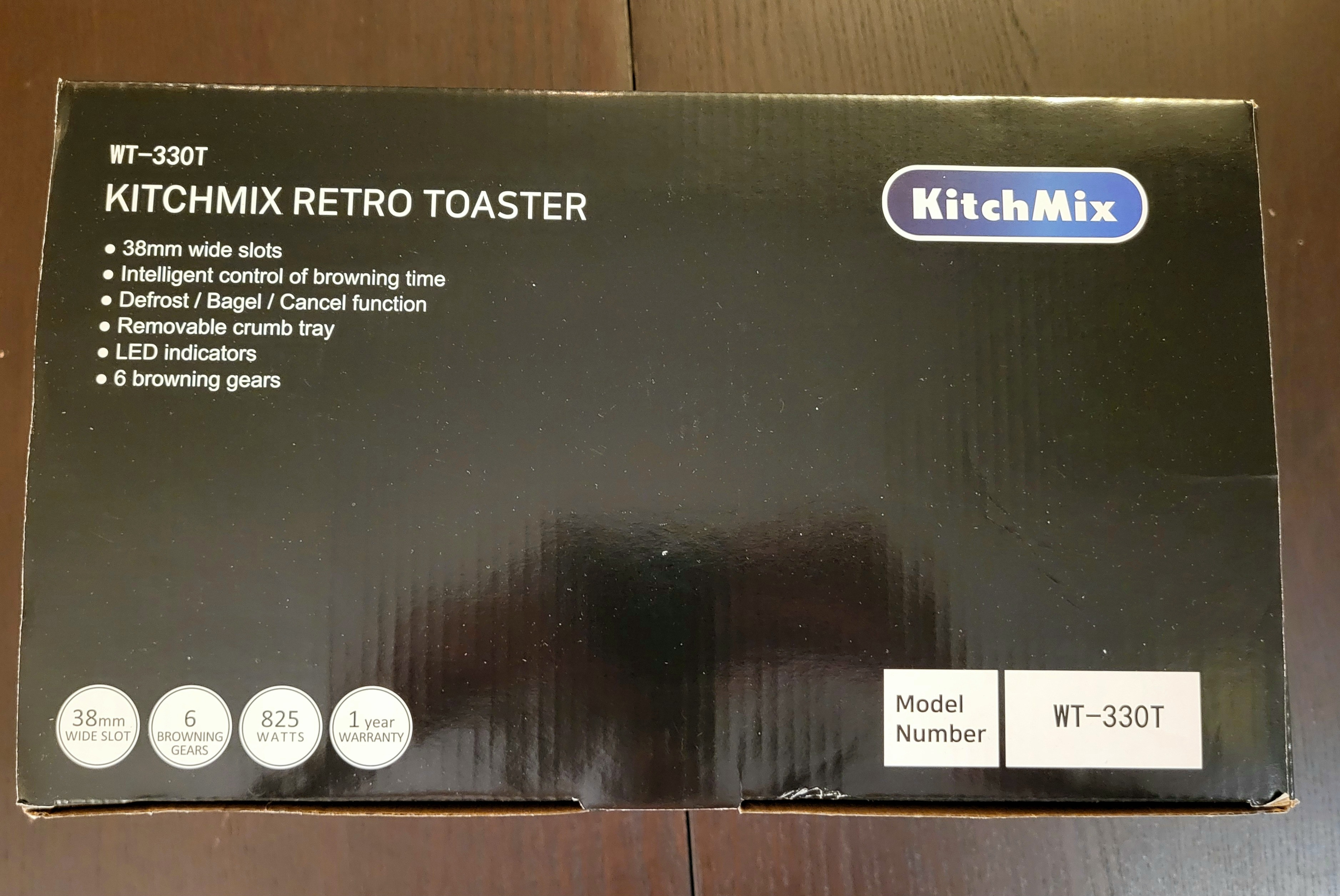 KitchMix Retro 2-Slice Toaster (WT-330T) (NEW IN ITS BOX) - photo 5