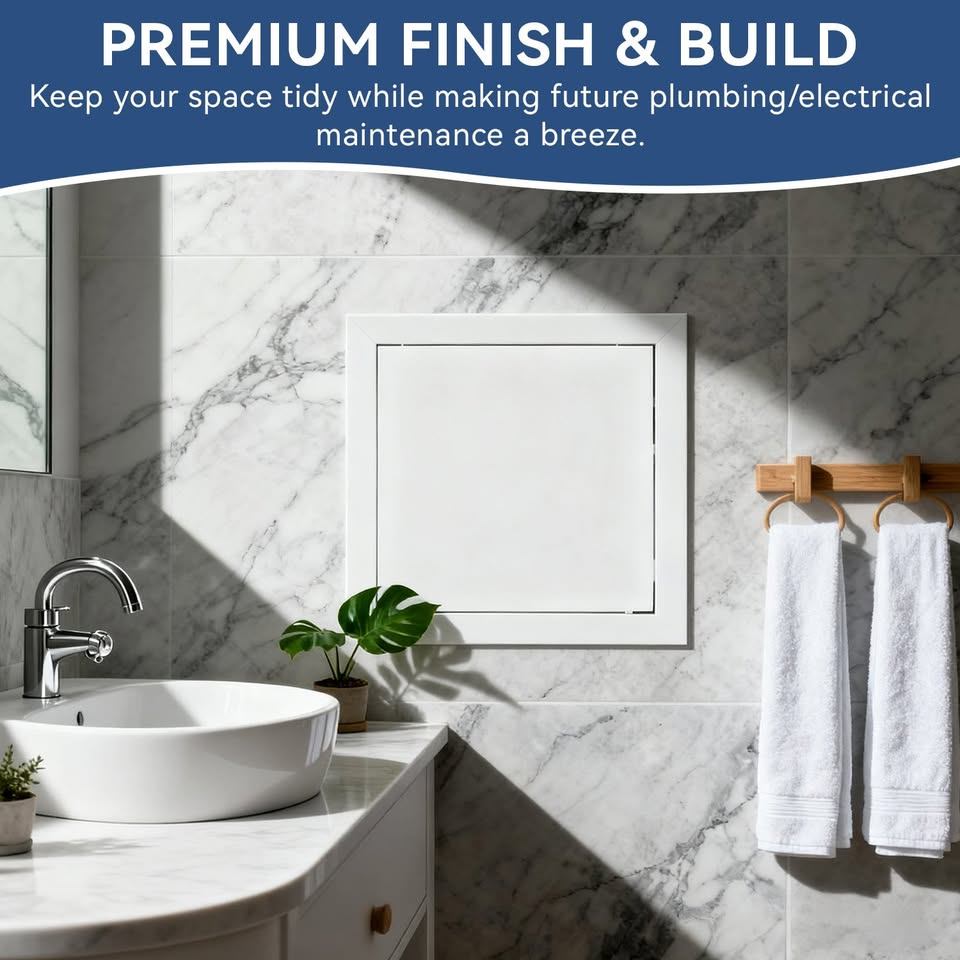 White Metal Access Panel – 11.34 x 11.34 in - photo 5
