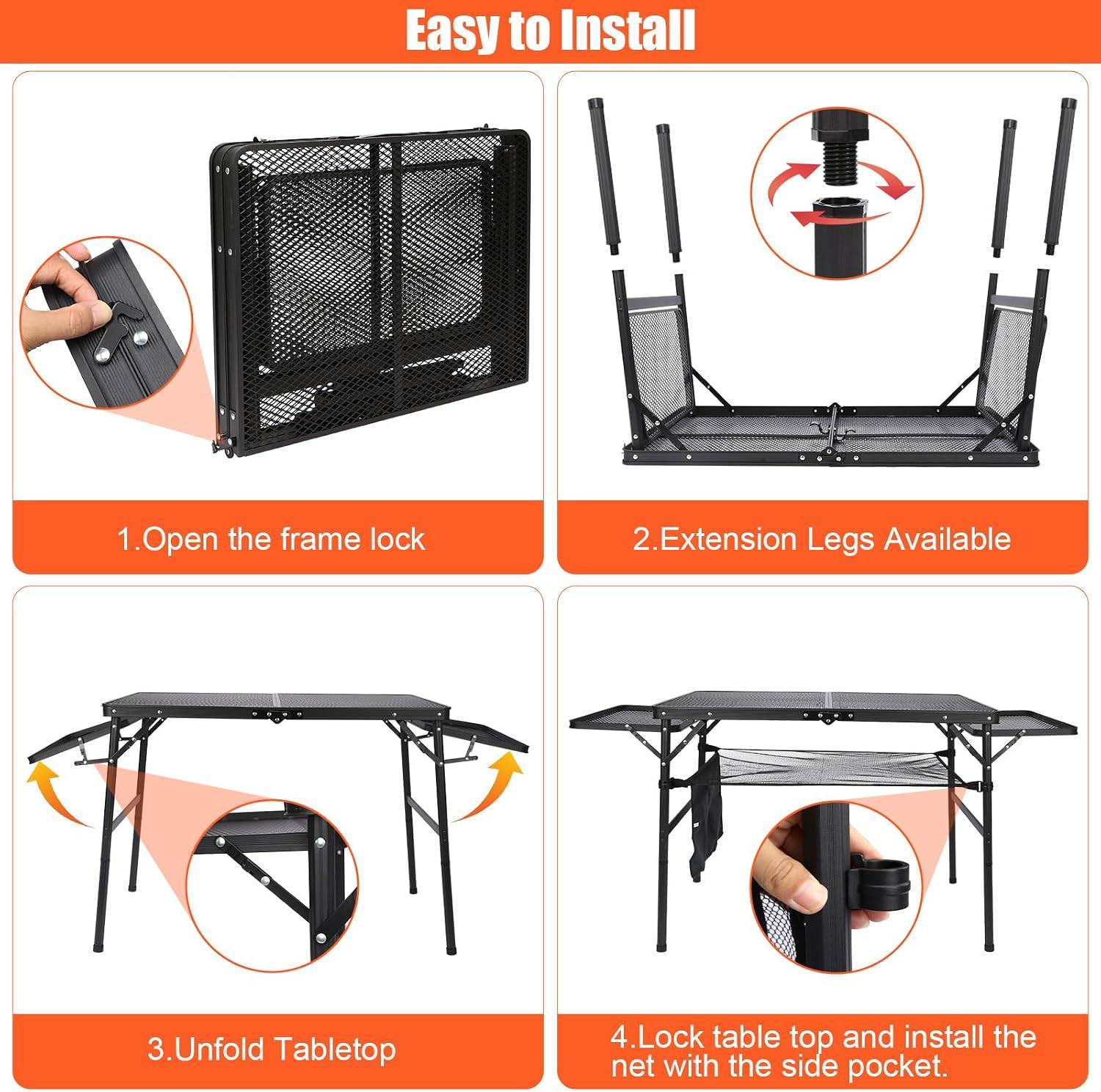 Adjustable Folding Camping Table - photo 5