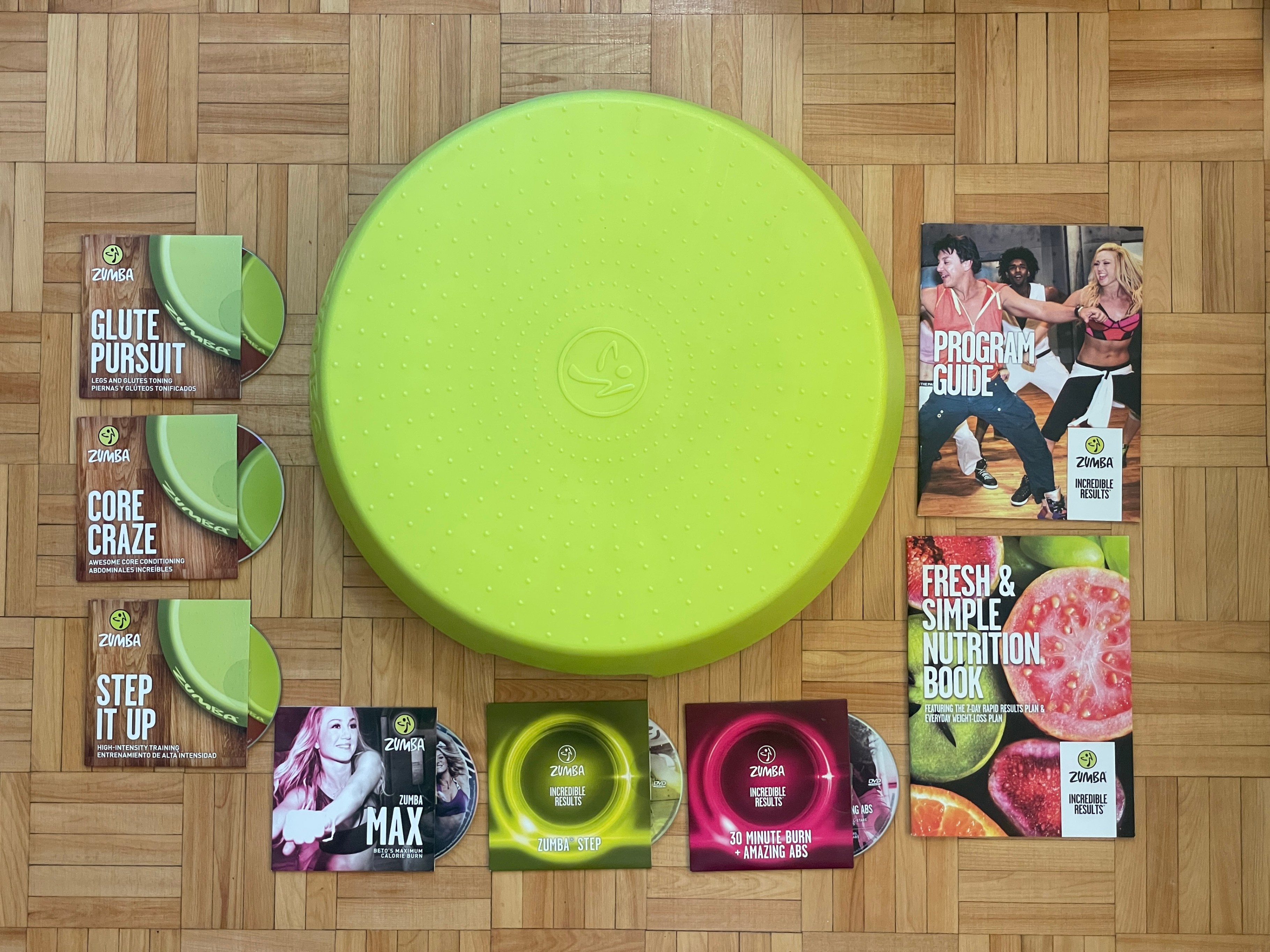 Zumba Step Riser with Workout DVD Set