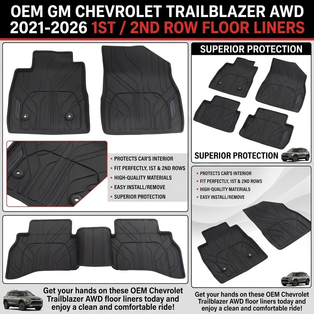 OEM GM CHEVROLET TRAILBLAZER AWD  2021-2026 FLOOR LINERS