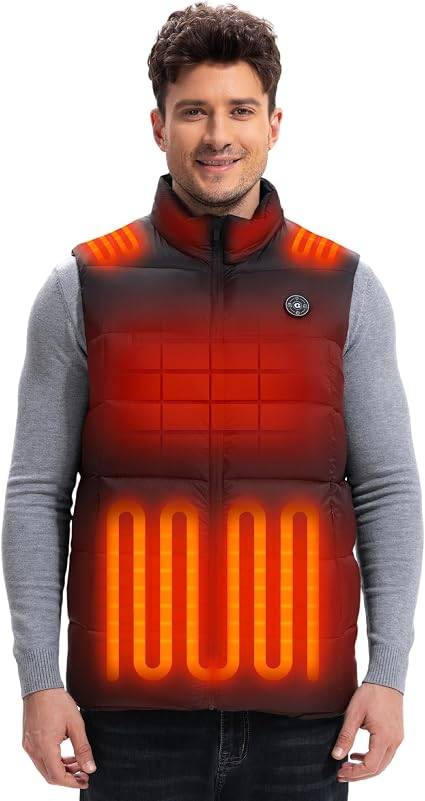 Men's Heated Vest, with 16000mAh Battery