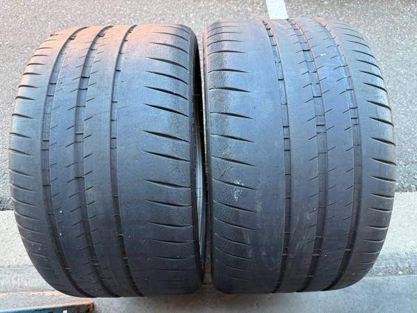 PAIR of 305/30/20 XL Michelin Pilot Sport Cup 2 AO w 80% tread