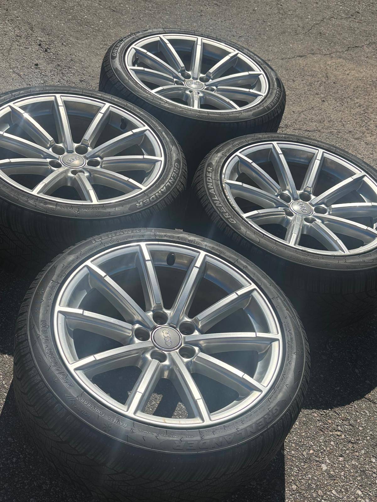 OEM 18"Audi A4/ A5/ TT rims (5x112)+245/40/R18 Grenlander Snows - photo 3