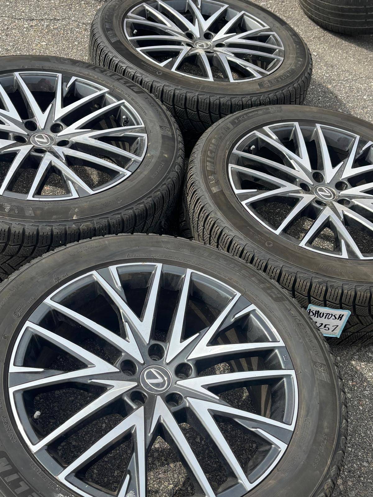 OEM 20”Lexus RX(5x114)+235/55/R20 Michelin snows+TPMS
