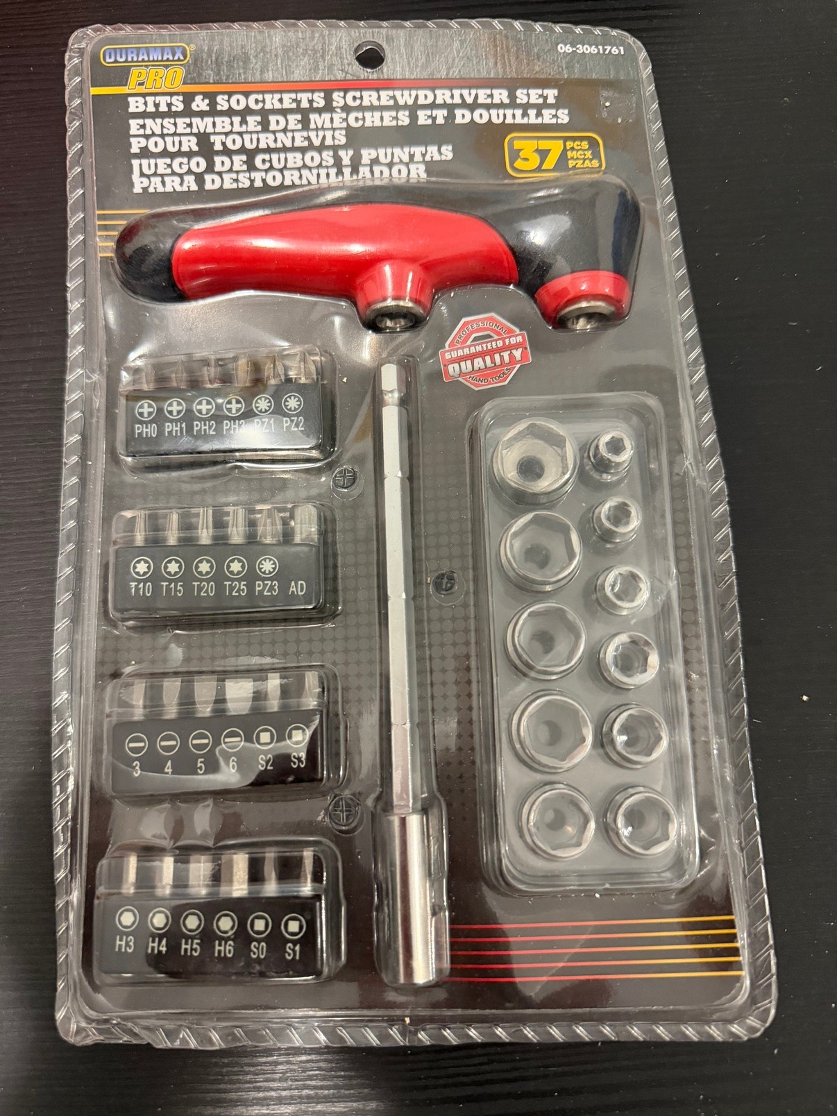 Duramax Pro 37-Piece Screwdriver Bit and Socket Set (New)