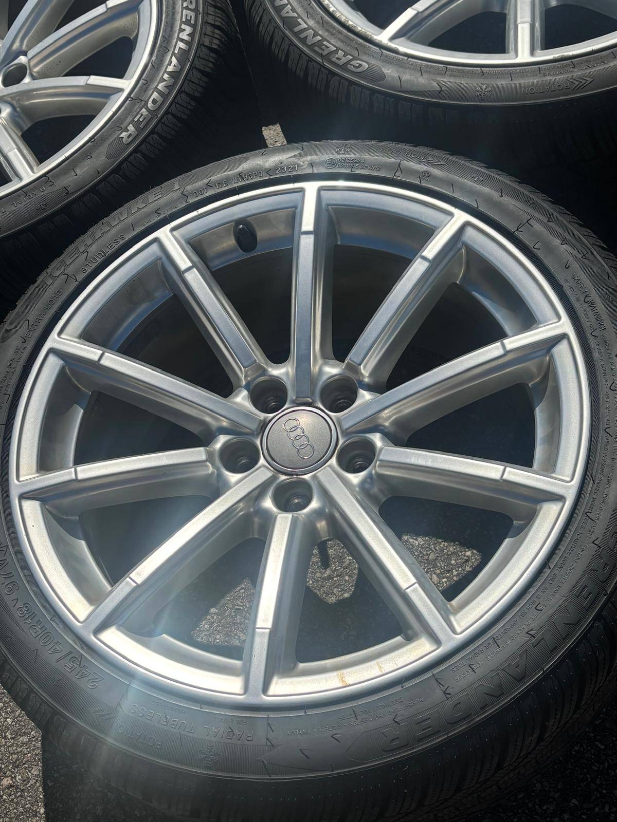 OEM 18"Audi A4/ A5/ TT rims (5x112)+245/40/R18 Grenlander Snows - photo 2