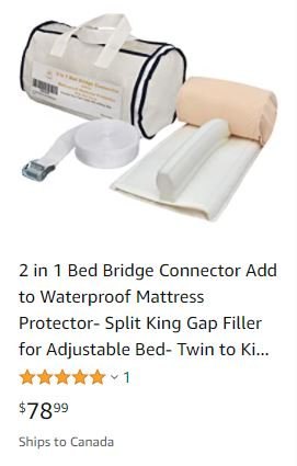 King Mattress Protector Cover  2 in 1 with bridge connector - photo 2