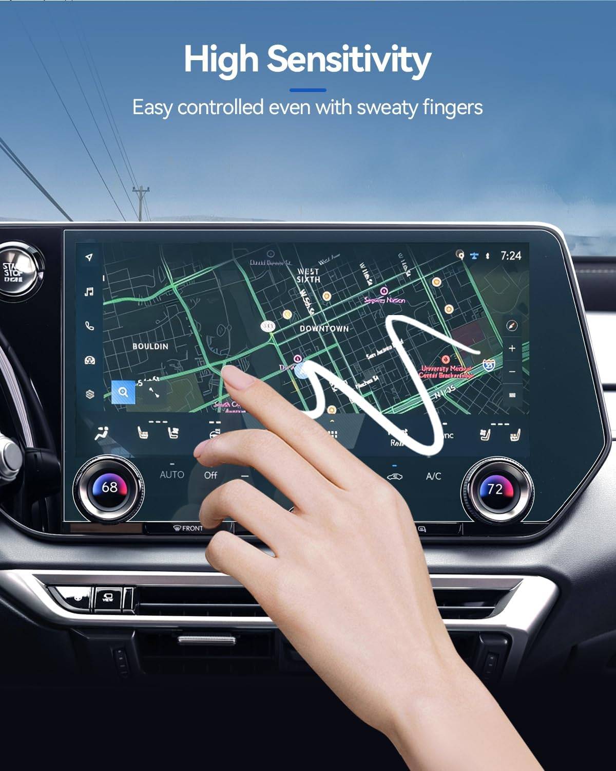 LANTU 2PCS Matte Screen Protectors – 2025-2026 Chevy Equinox - photo 3