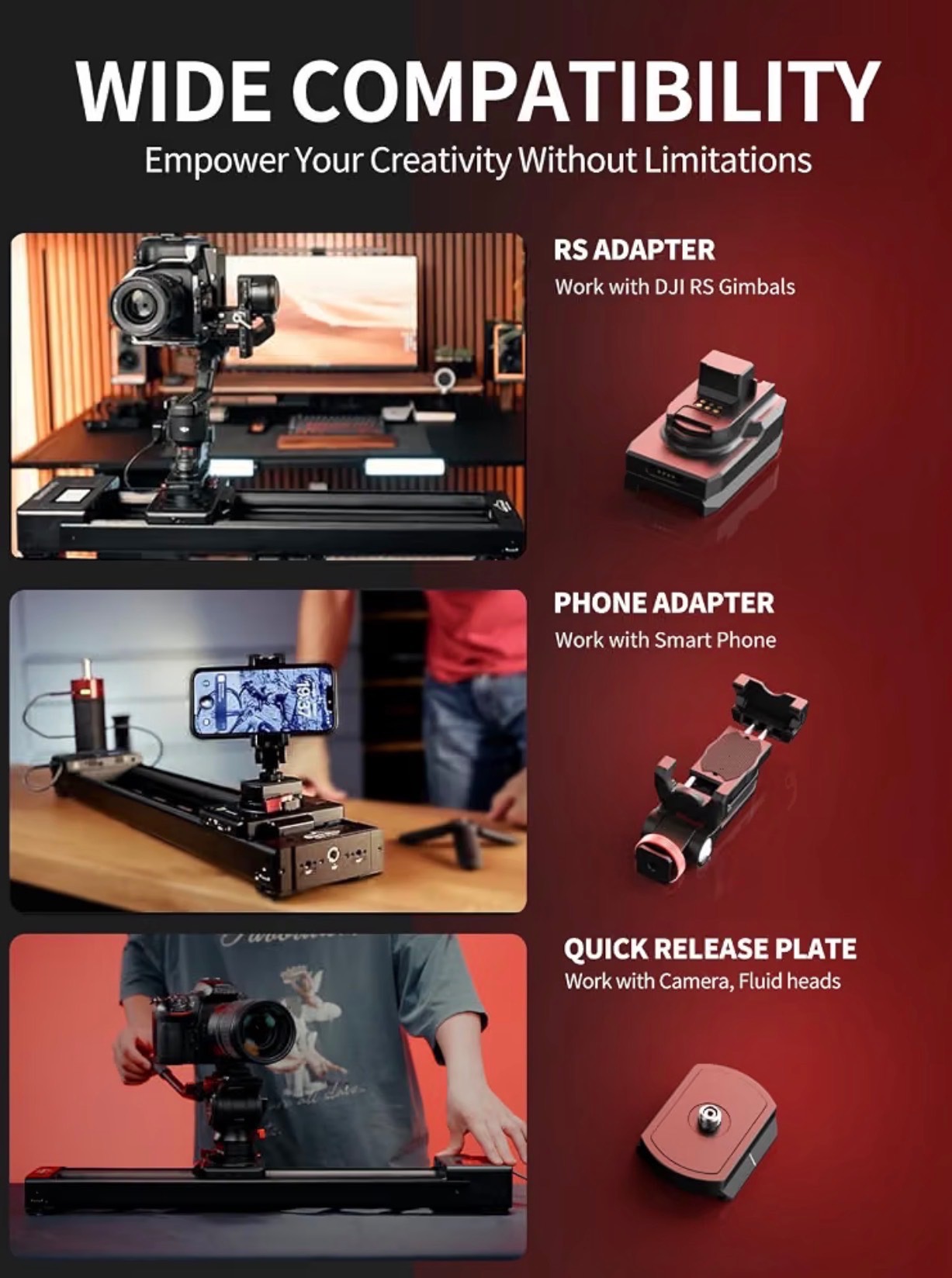 660 Motorized Phone/Camera Slider 26" Multi-Axis 360° Panoramic - photo 4